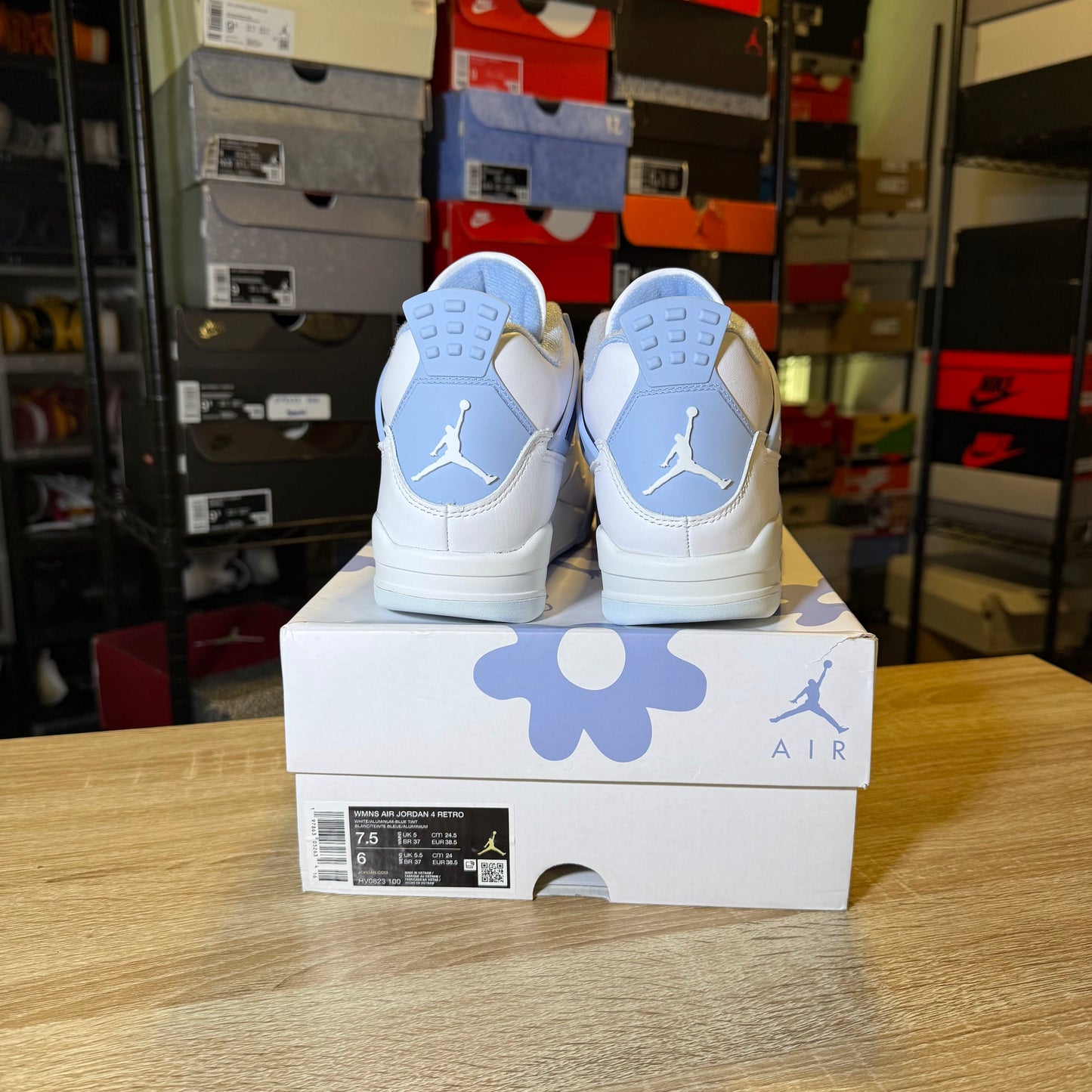 Size 6 - AJ 4 Forget Me Not