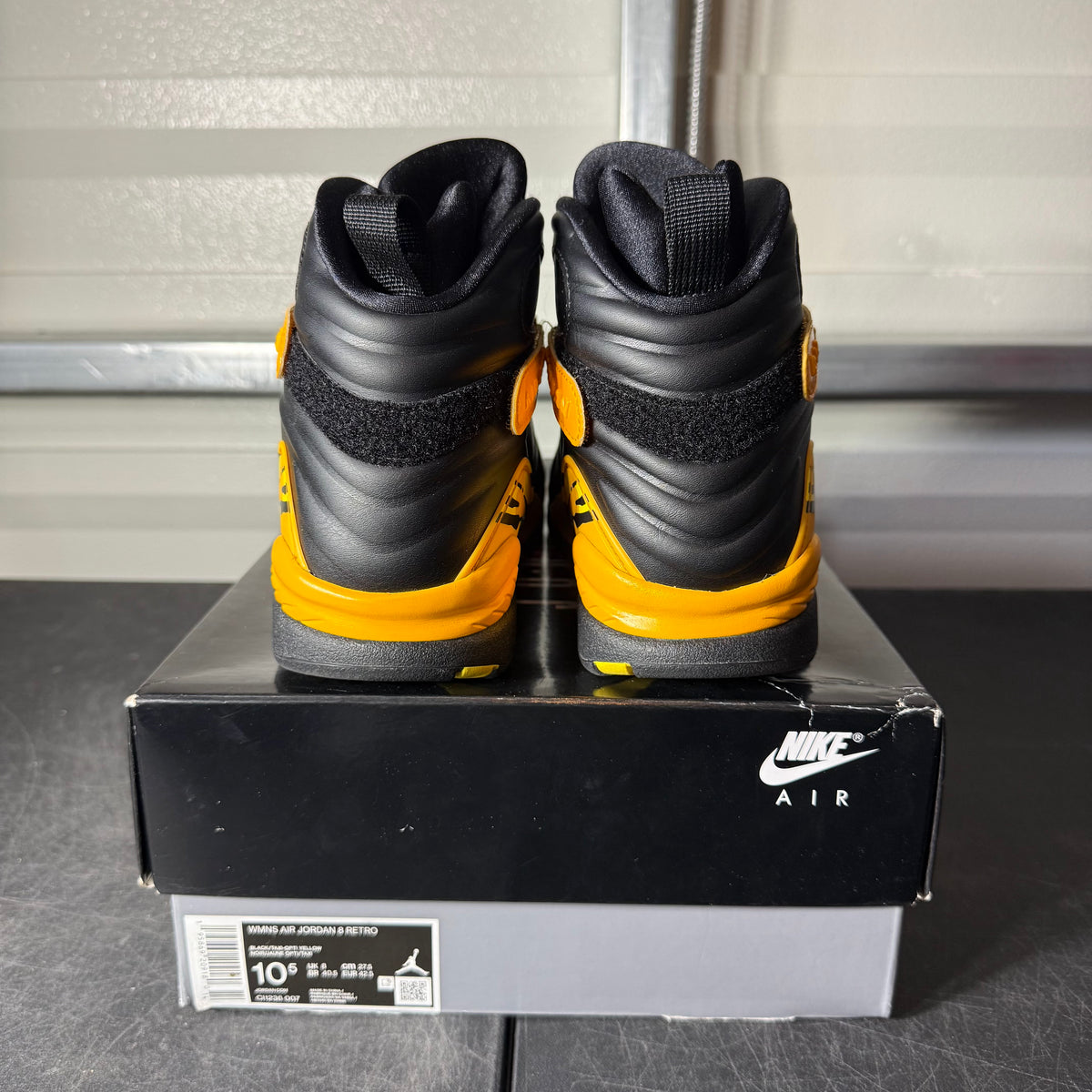 Size 10.5W - AJ 8 Taxi Yellow Black