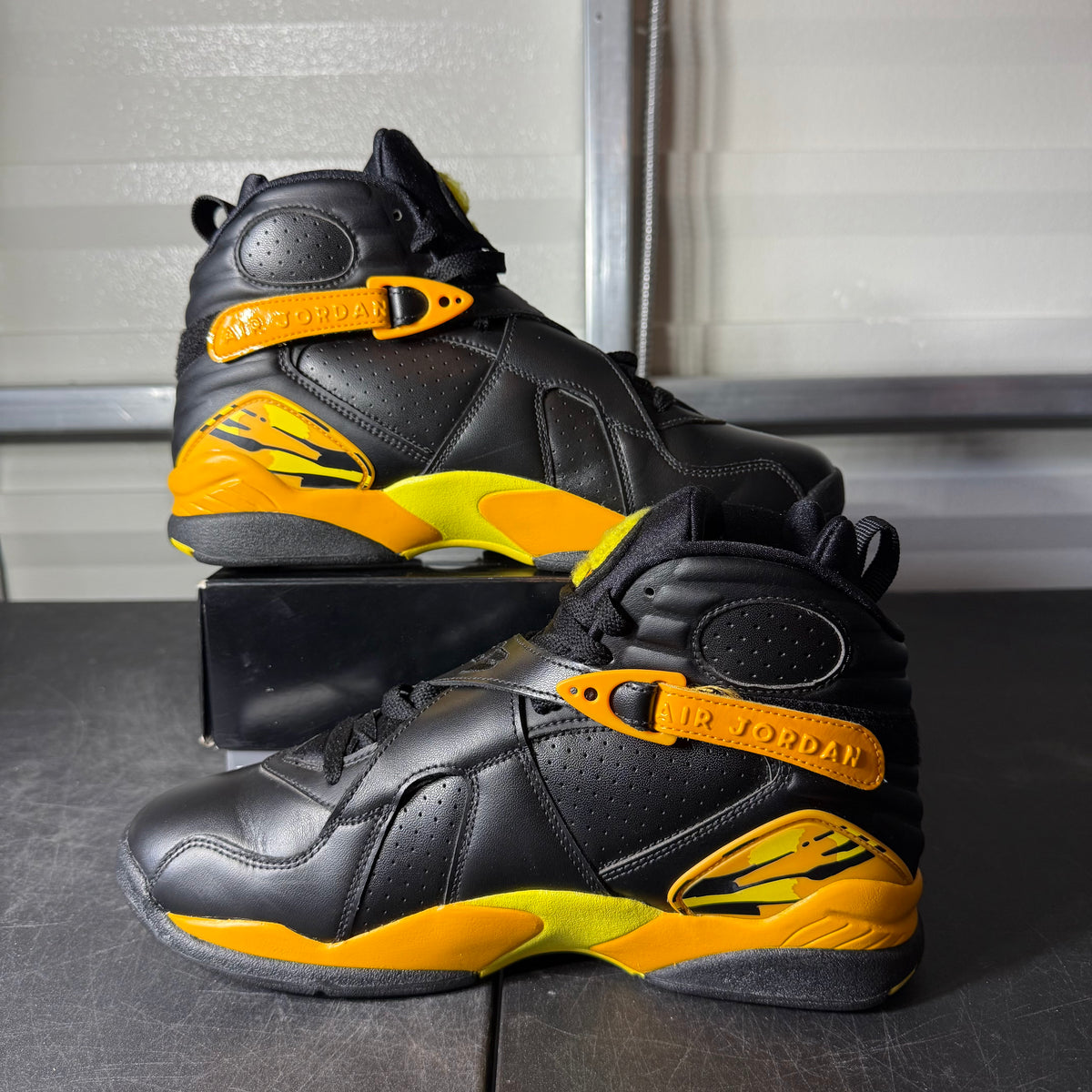 Size 10.5W - AJ 8 Taxi Yellow Black