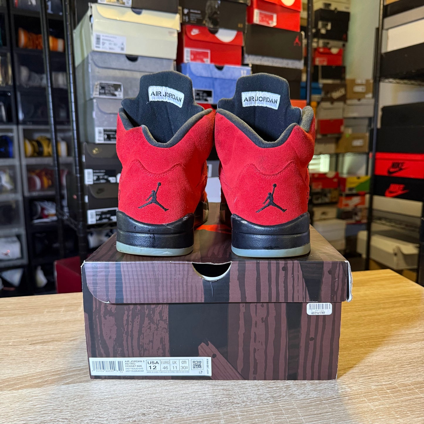 Size 12 - AJ 5 Raging Bull