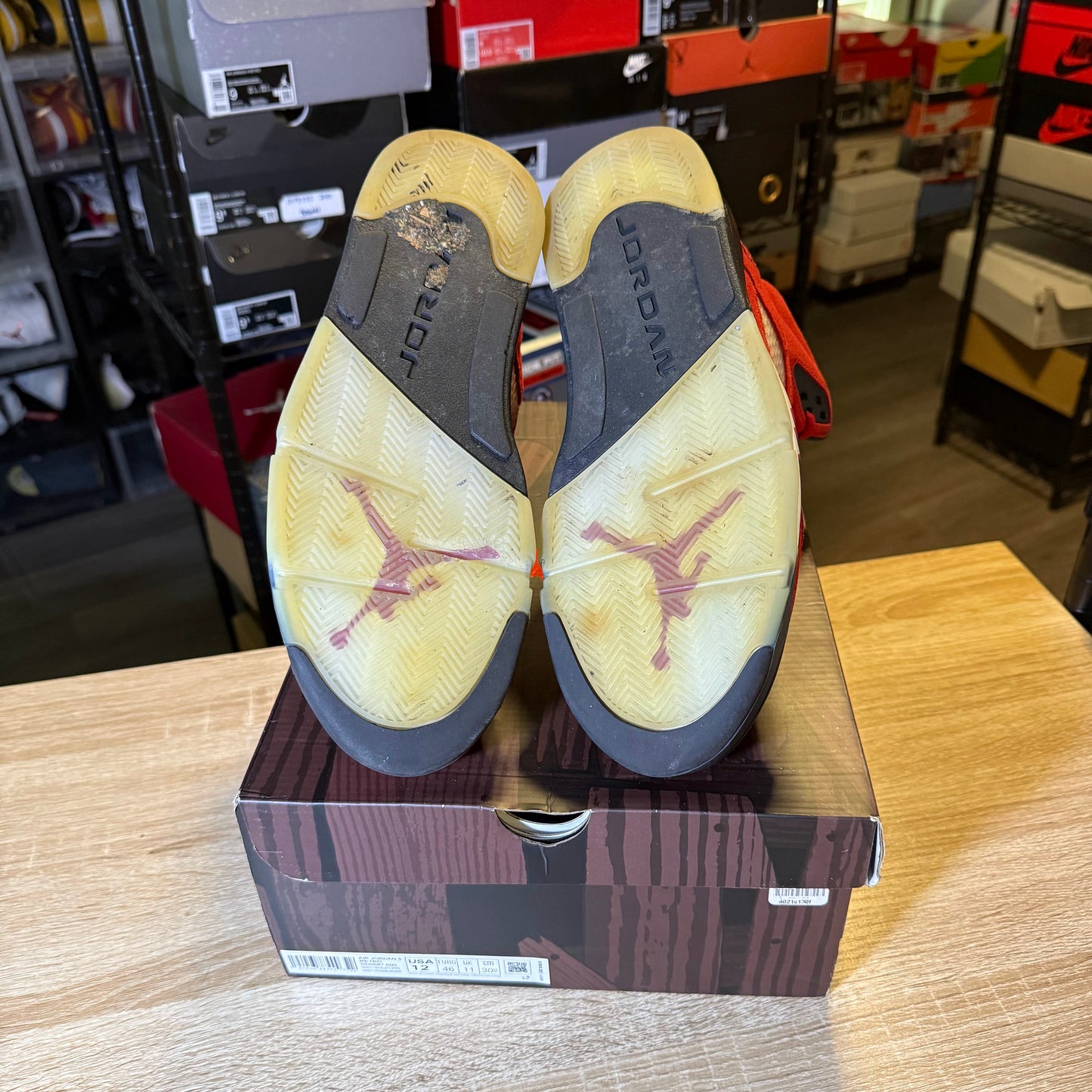 Size 12 - AJ 5 Raging Bull