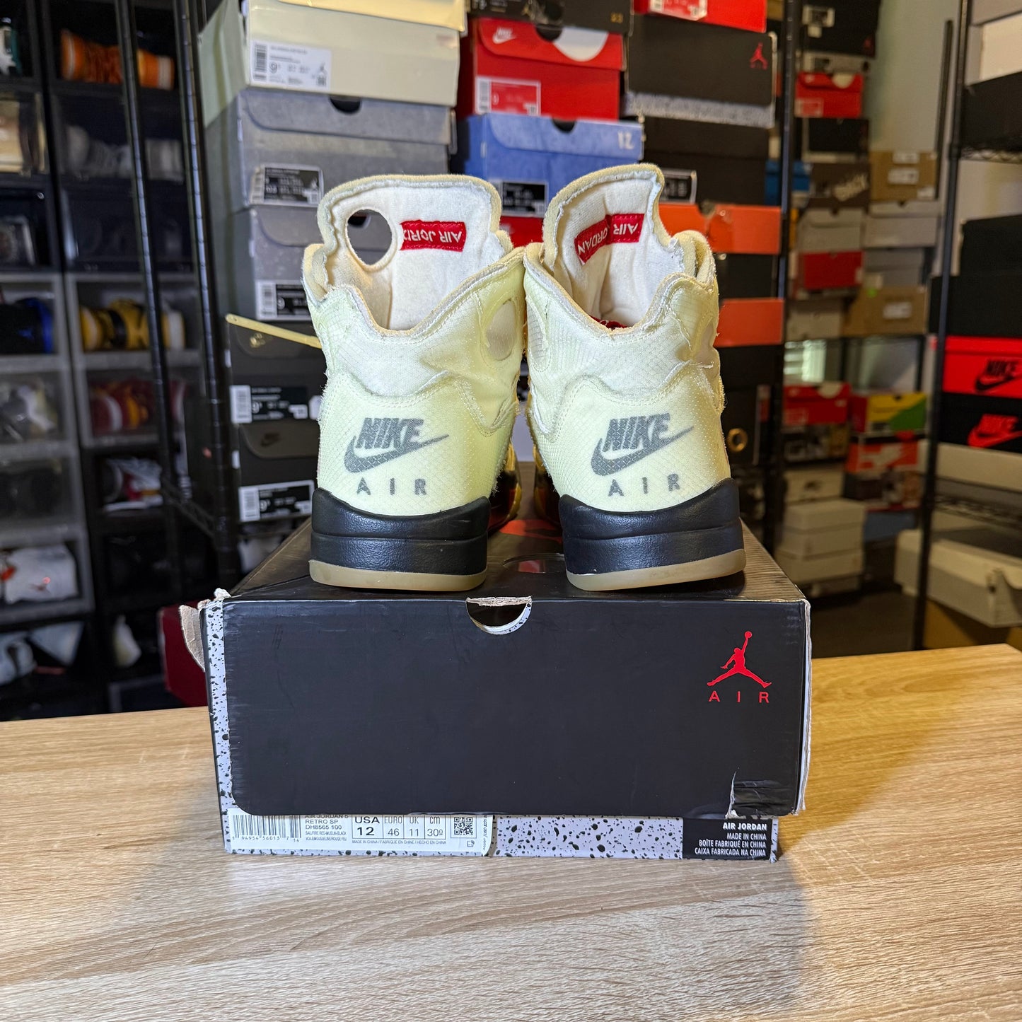 Size 12 - AJ 5 SP x Off-White Mid Sail