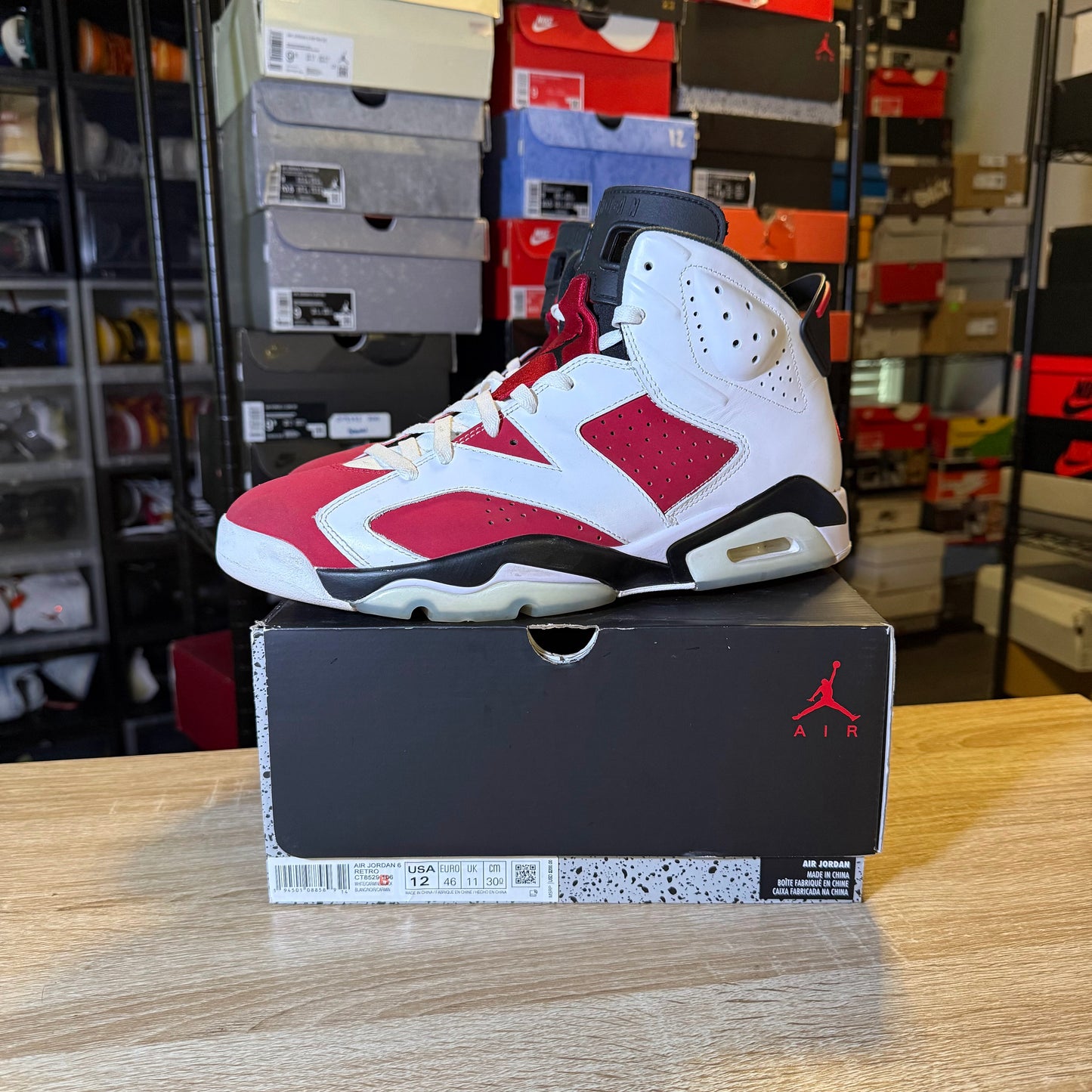 Size 12 - AJ 6 Carmine