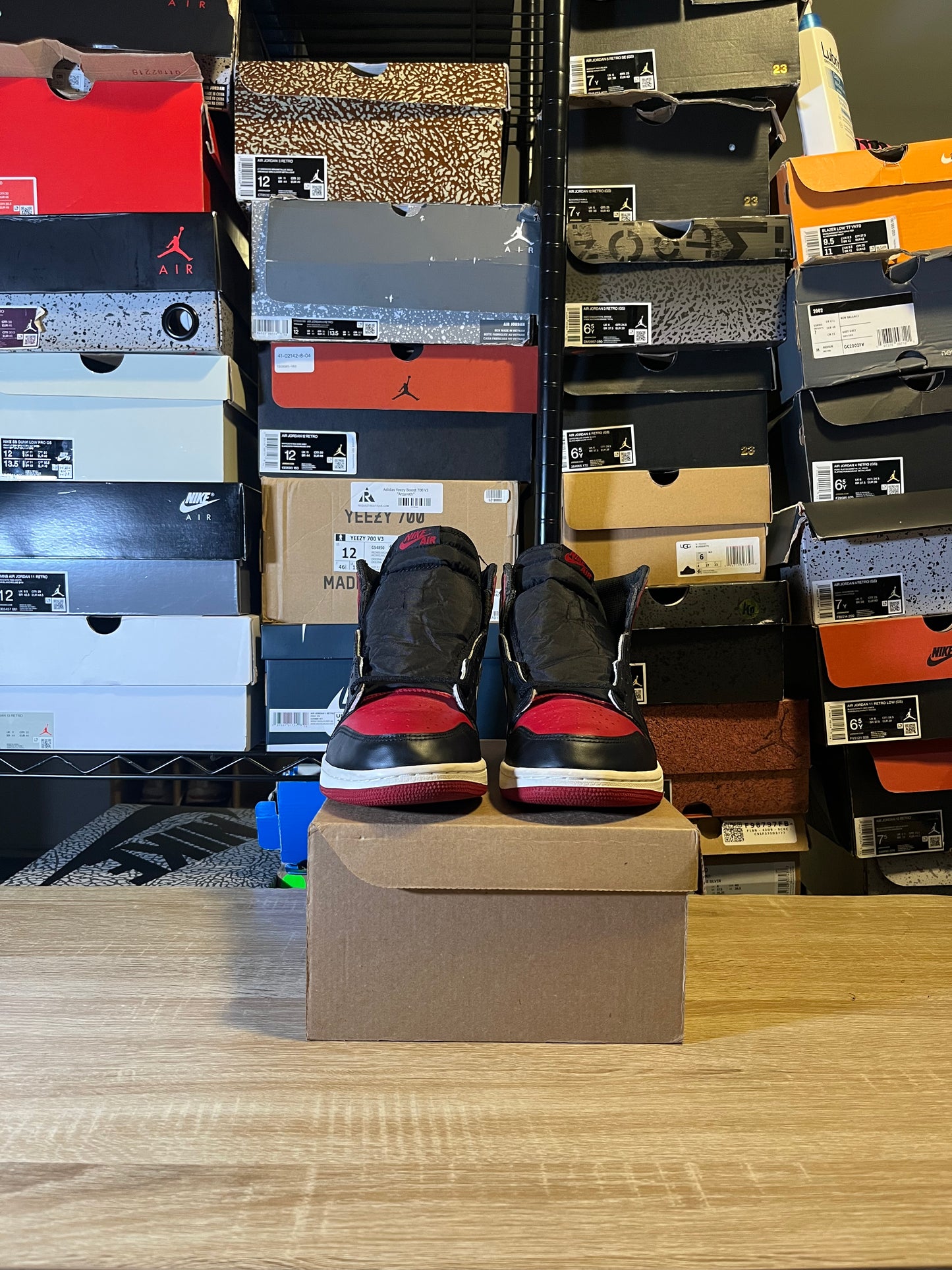 Size 11 – AJ 1 Bred Toe