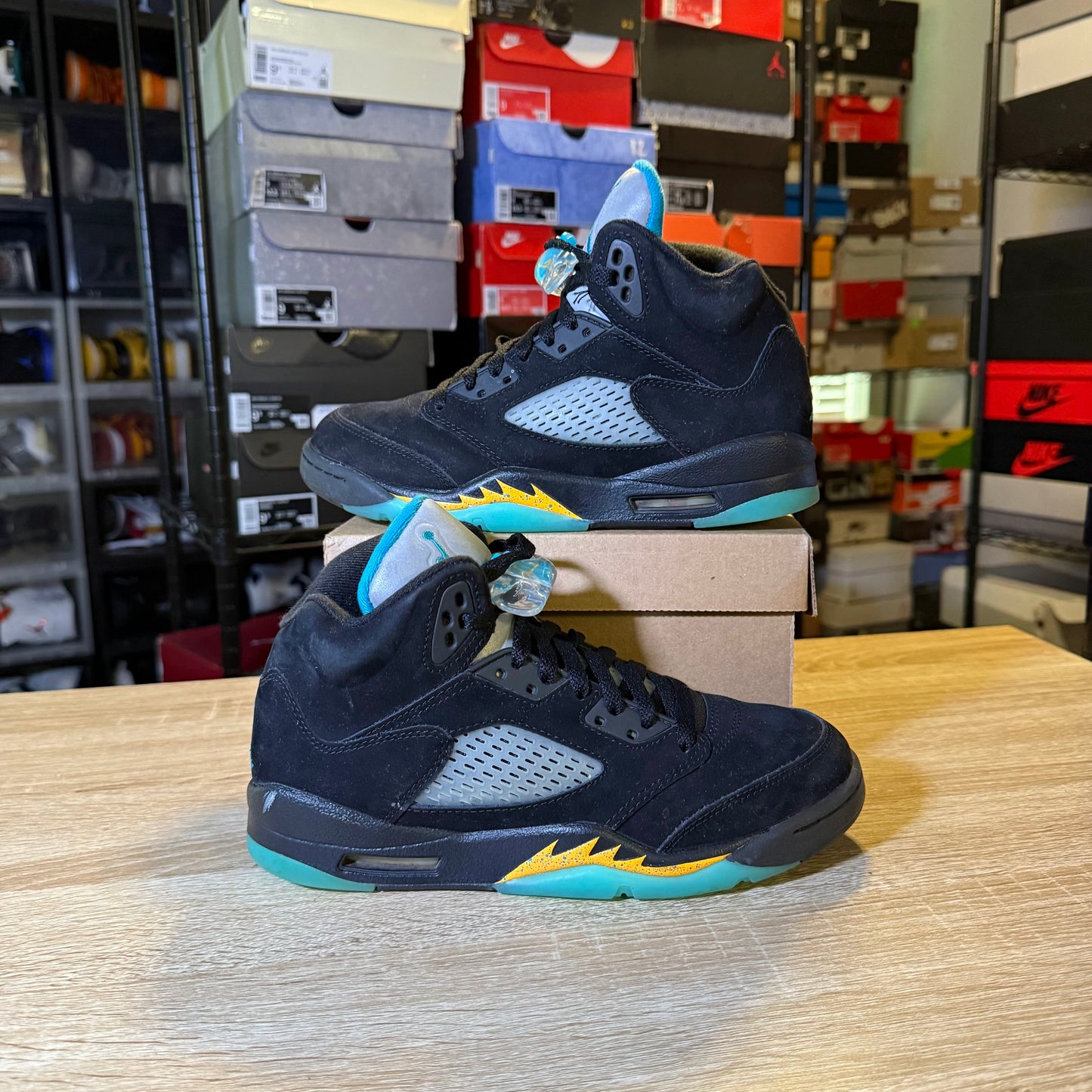 Size 6 - AJ 5 Aqua