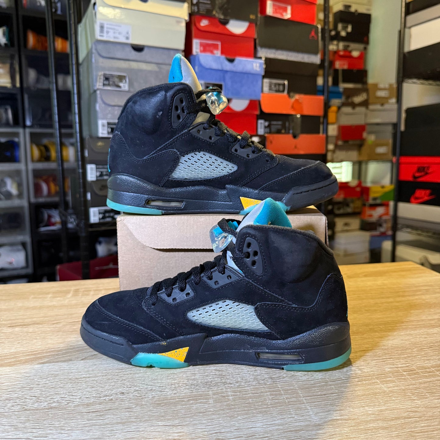 Size 6 - AJ 5 Aqua