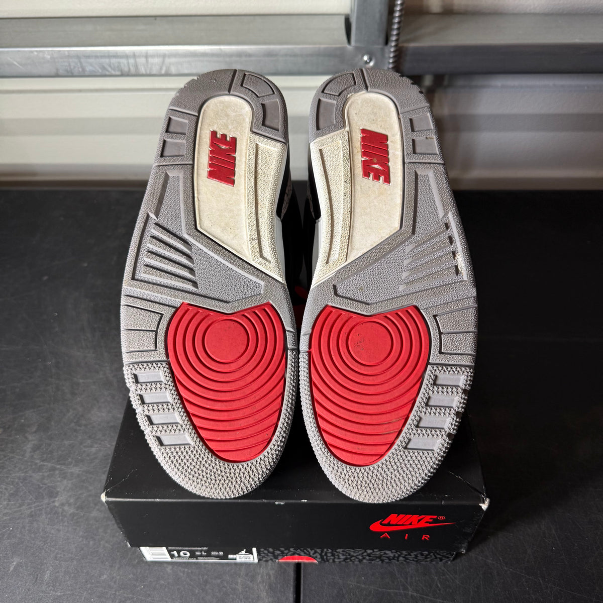 Size 10 - AJ 3 Black Cement