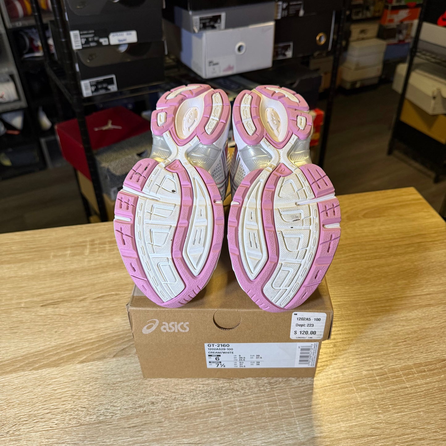 Size 6 - ASICS 1130 Cream Pink