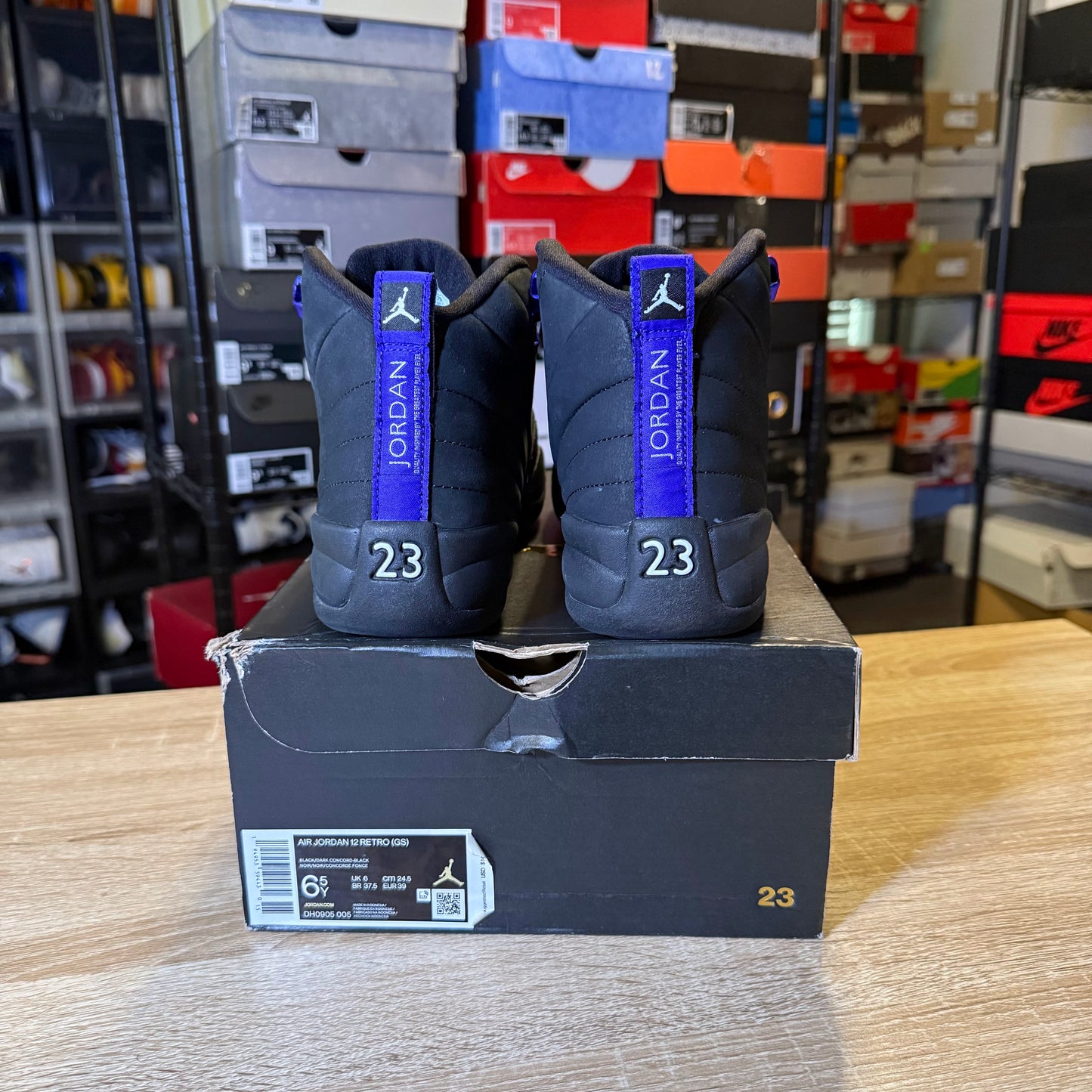 Size 6.5 - AJ 12 Dark Concord