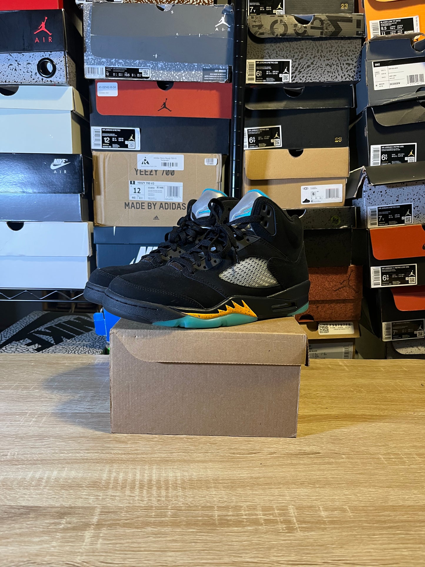 Size 9.5 – AJ 5 Aqua
