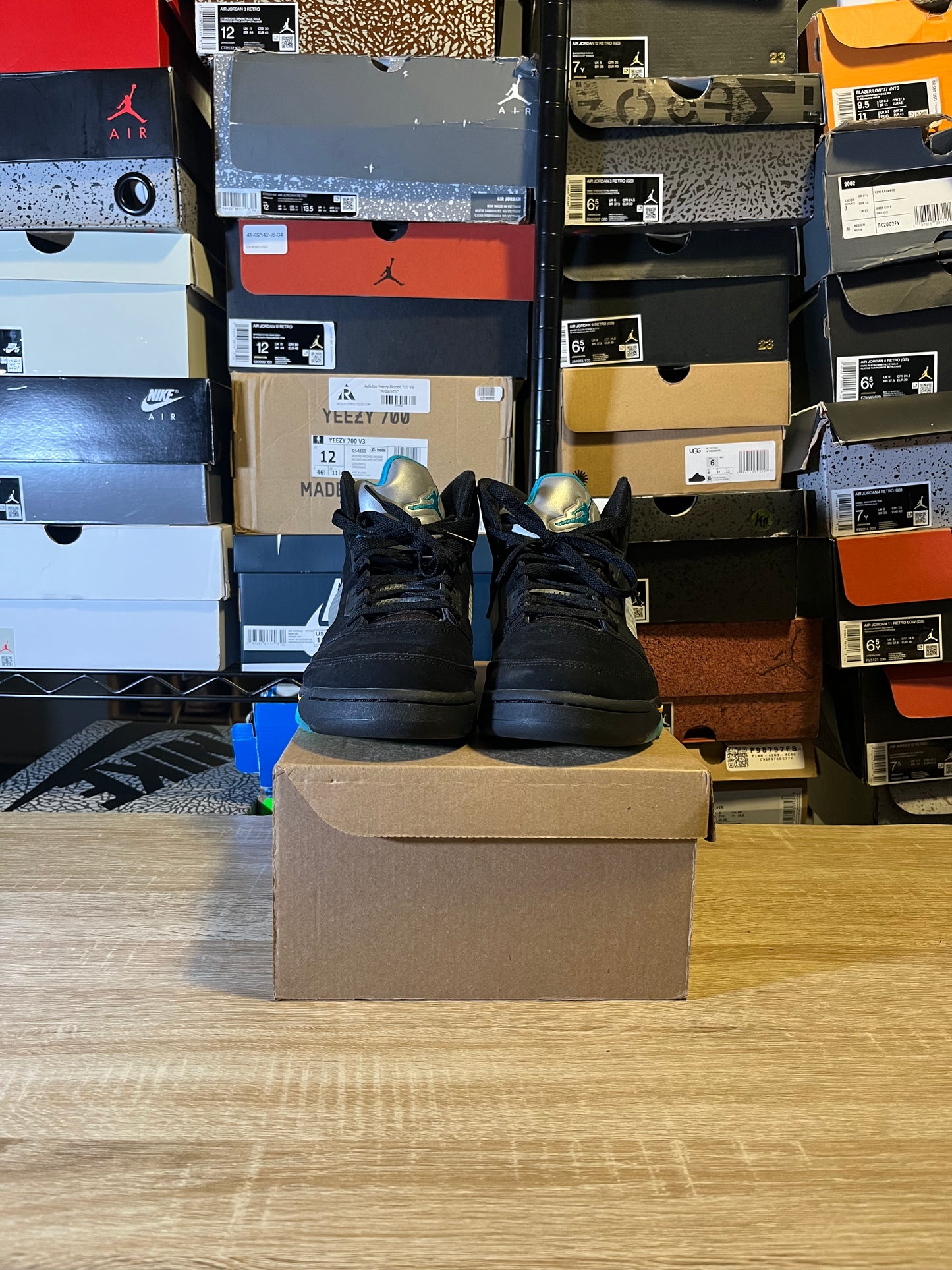 Size 9.5 – AJ 5 Aqua