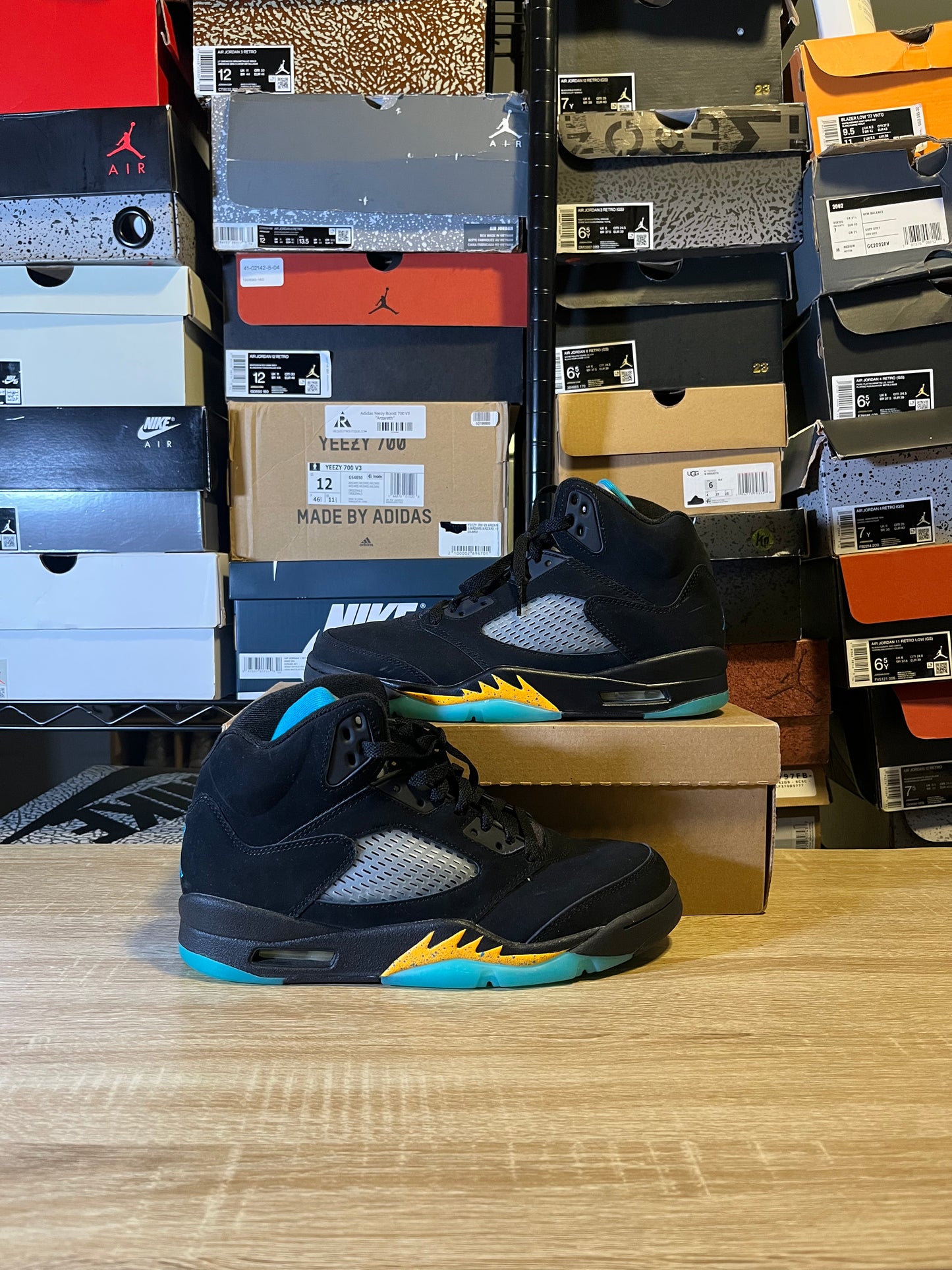 Size 9.5 – AJ 5 Aqua