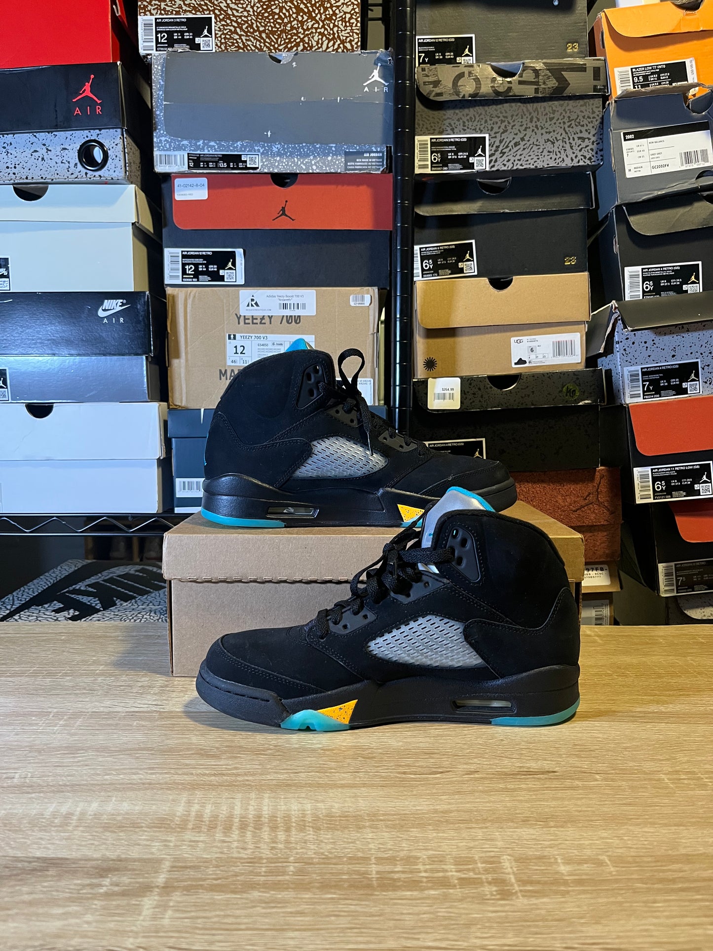 Size 9.5 – AJ 5 Aqua