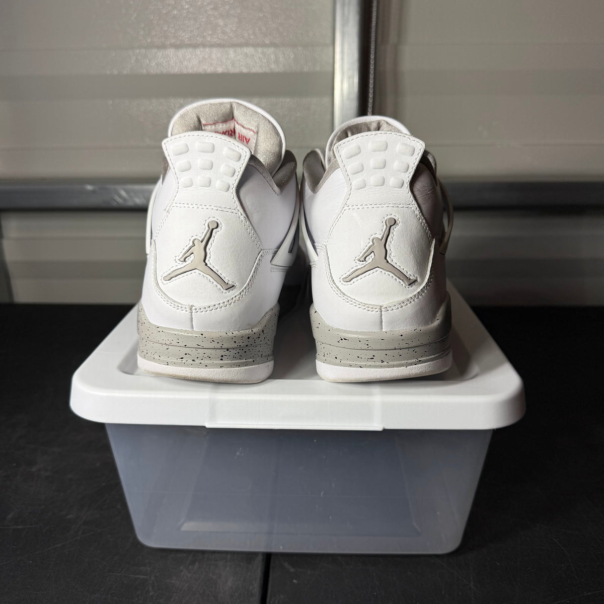 Size 10.5 - AJ 4 White Oreo