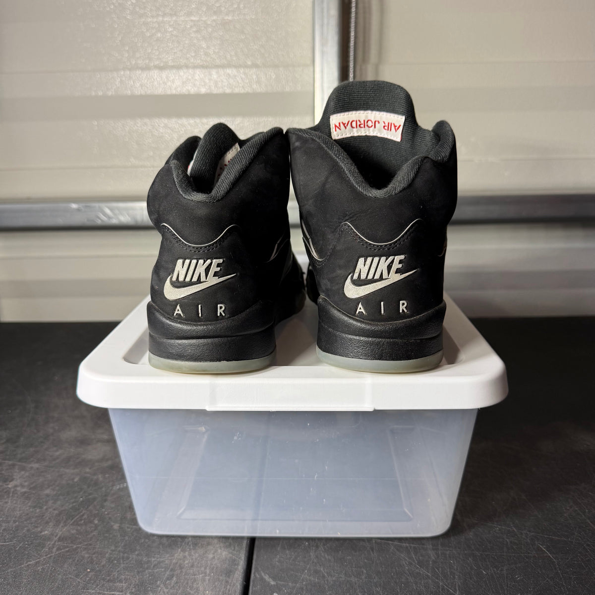 Size 8.5 - AJ 5 Reimagined Black Metallic