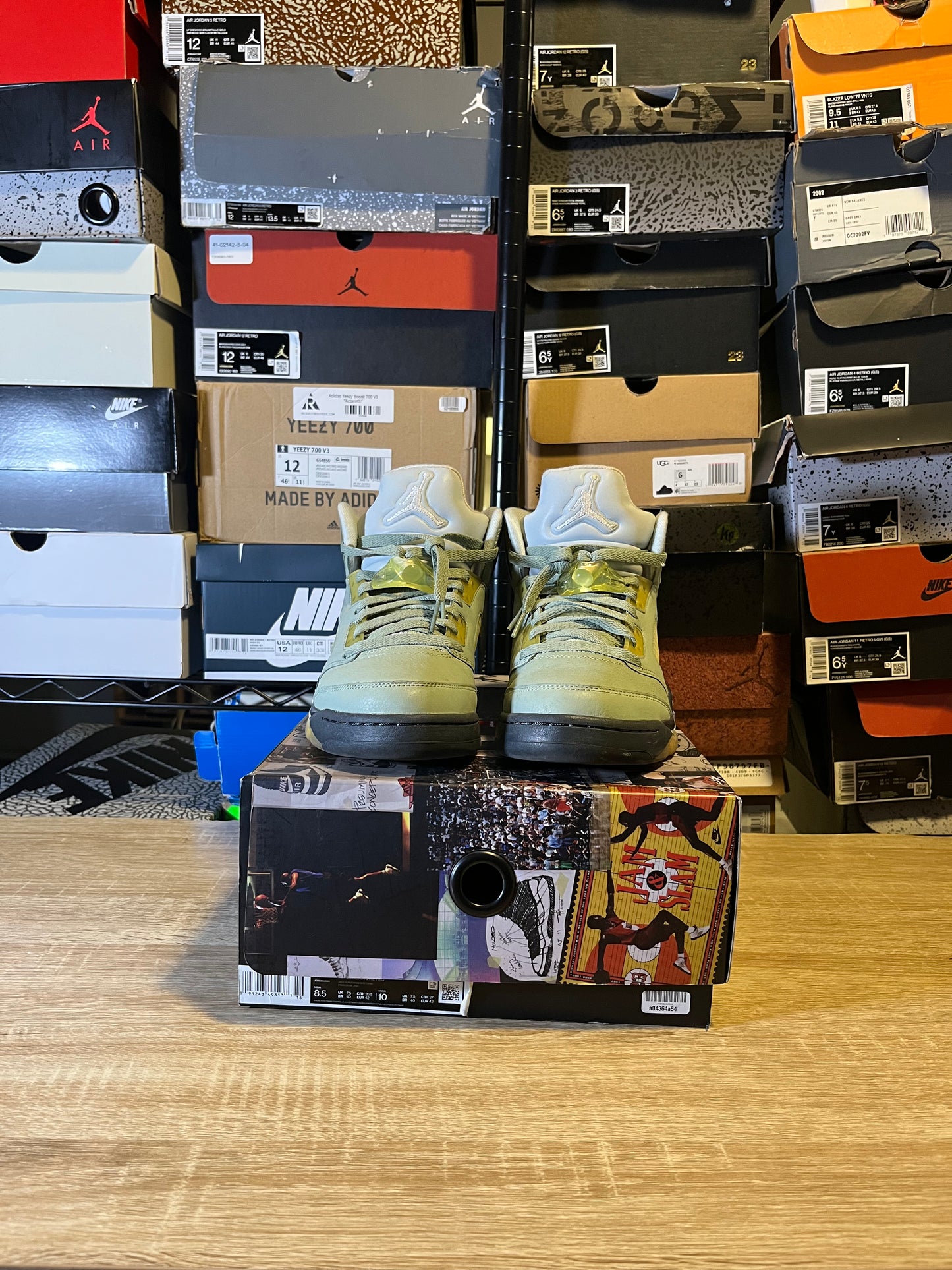 Size 8.5 - AJ 5 Jade Green