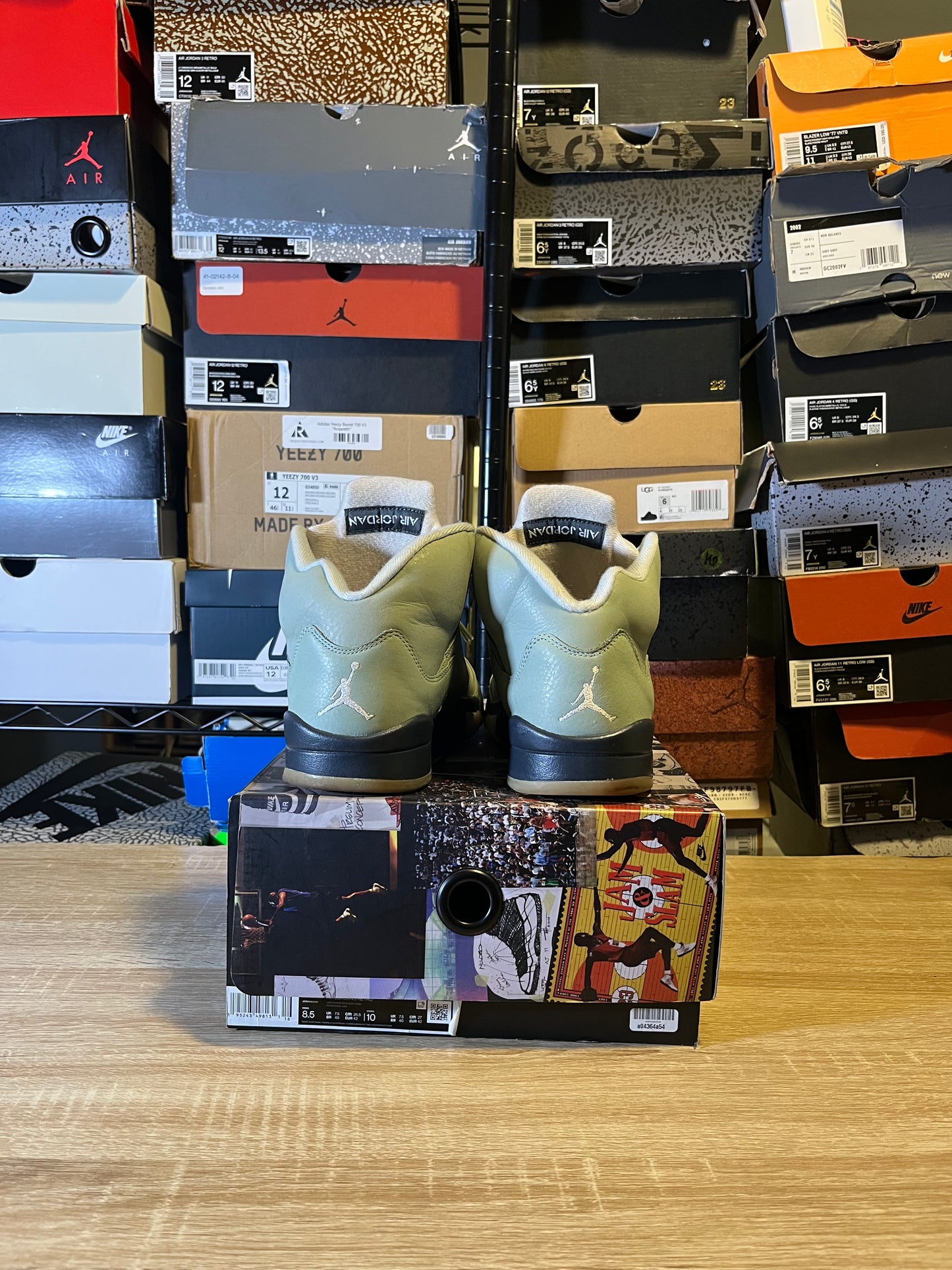 Size 8.5 - AJ 5 Jade Green