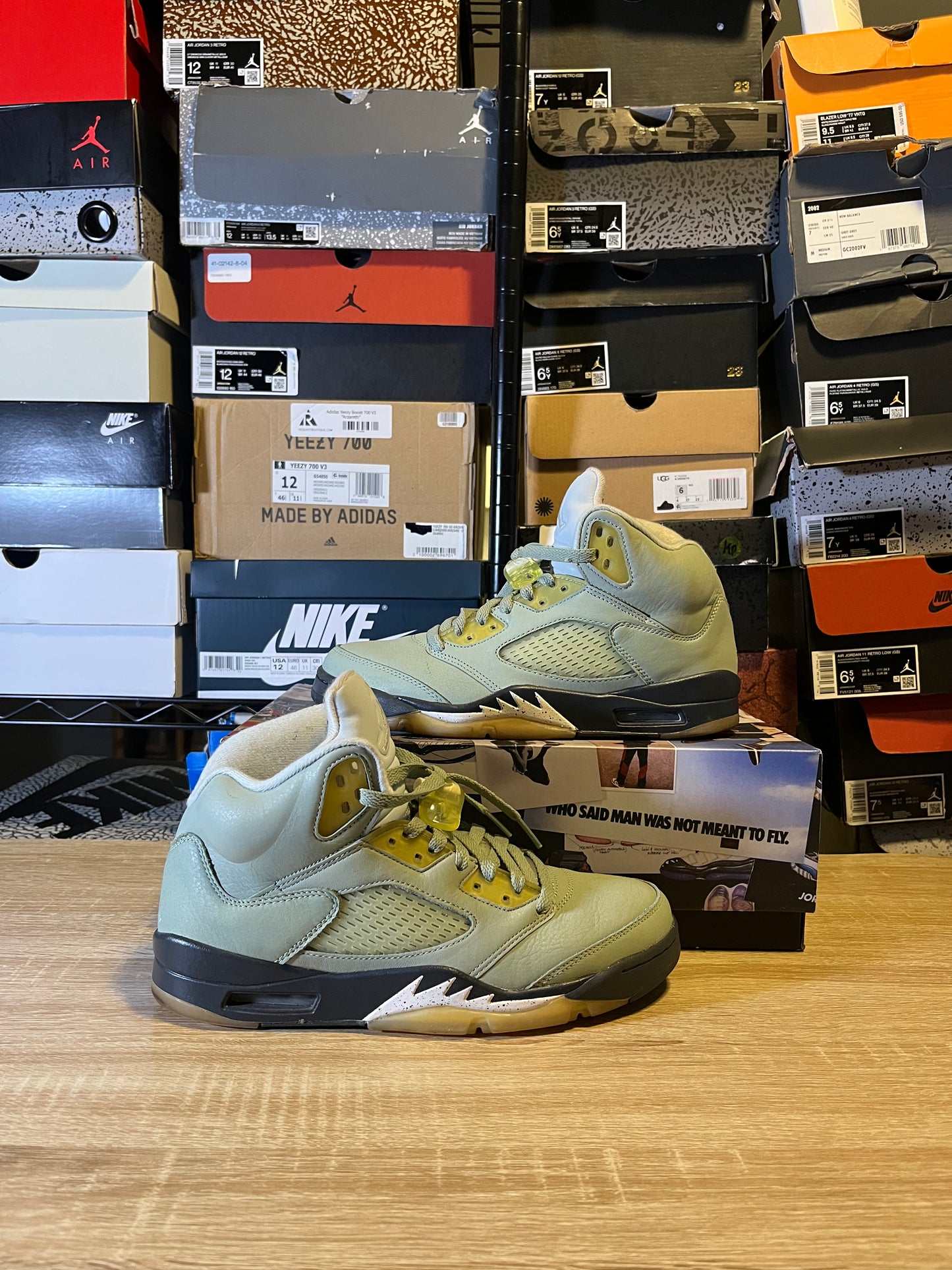 Size 8.5 - AJ 5 Jade Green