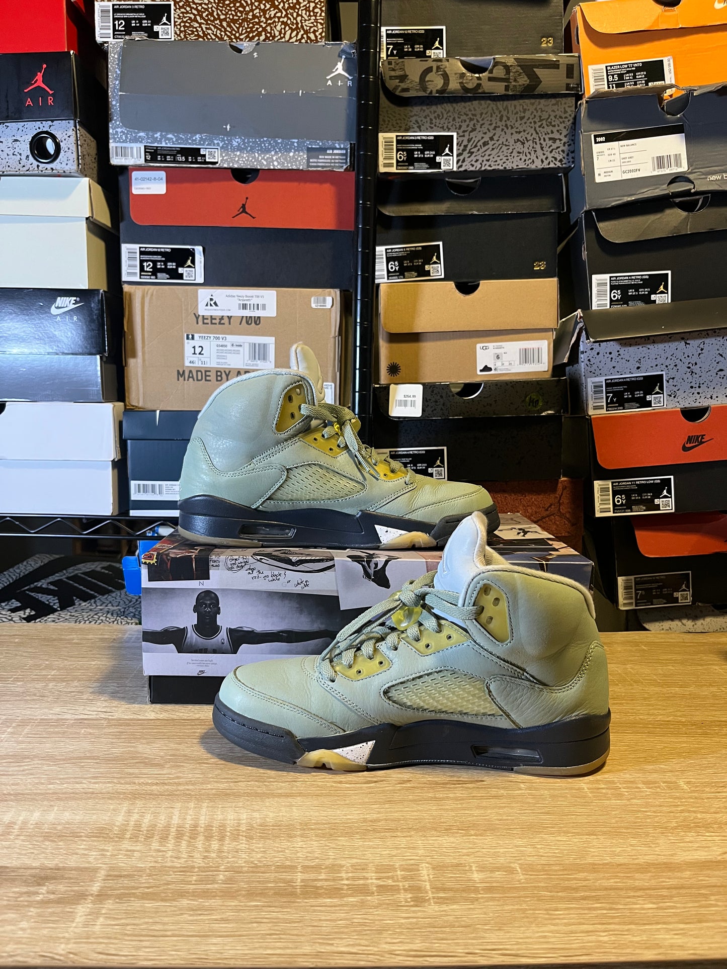 Size 8.5 - AJ 5 Jade Green