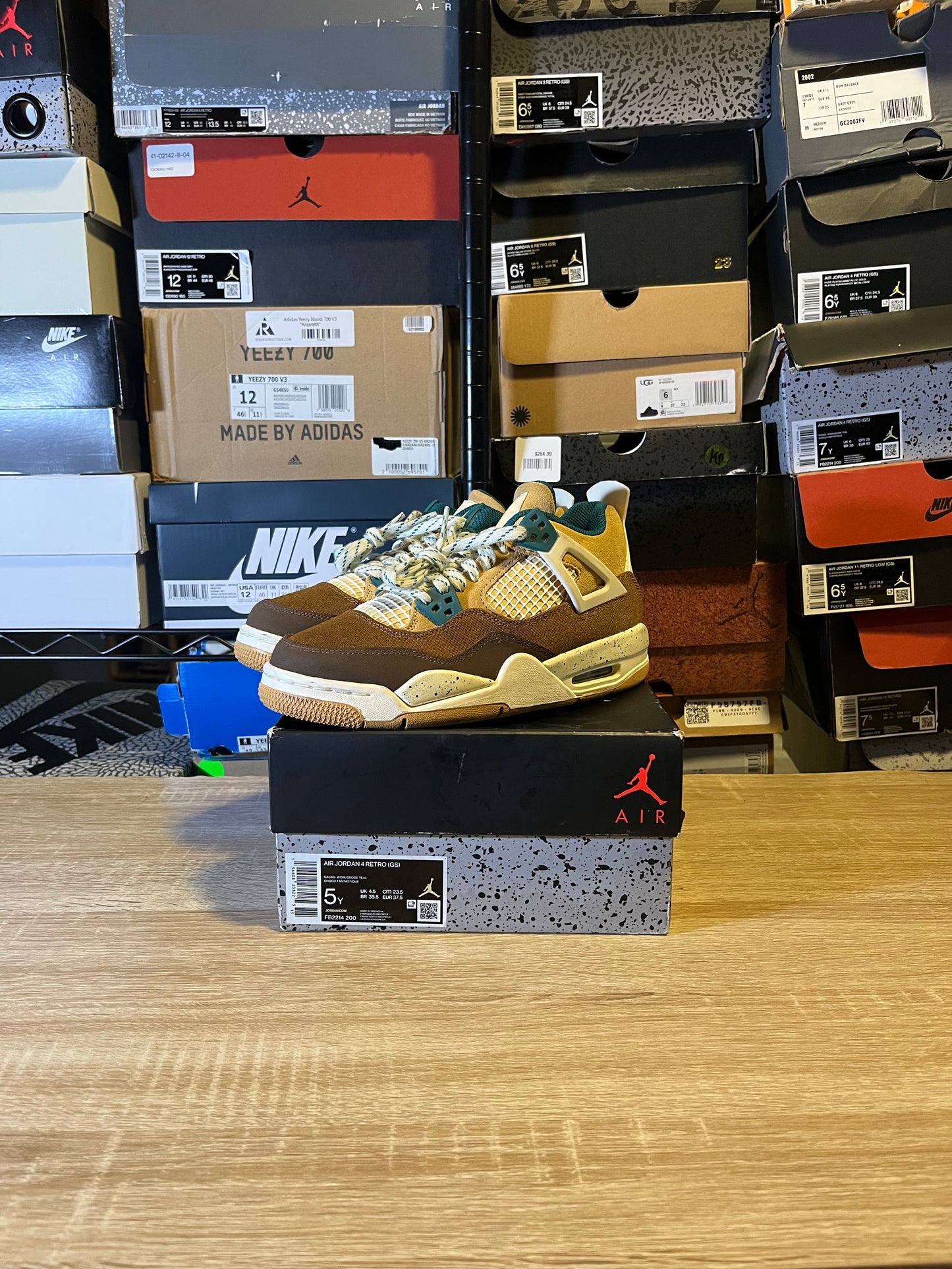 Size 5Y - AJ 4 Cacao Wow