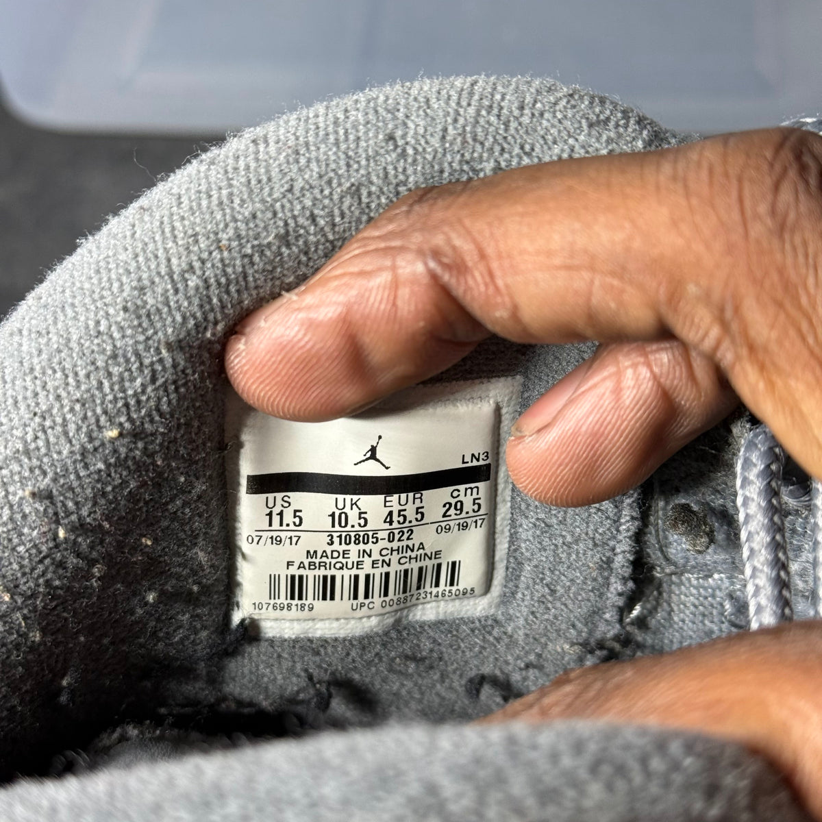 Size 11.5 - AJ 10 Cool Grey