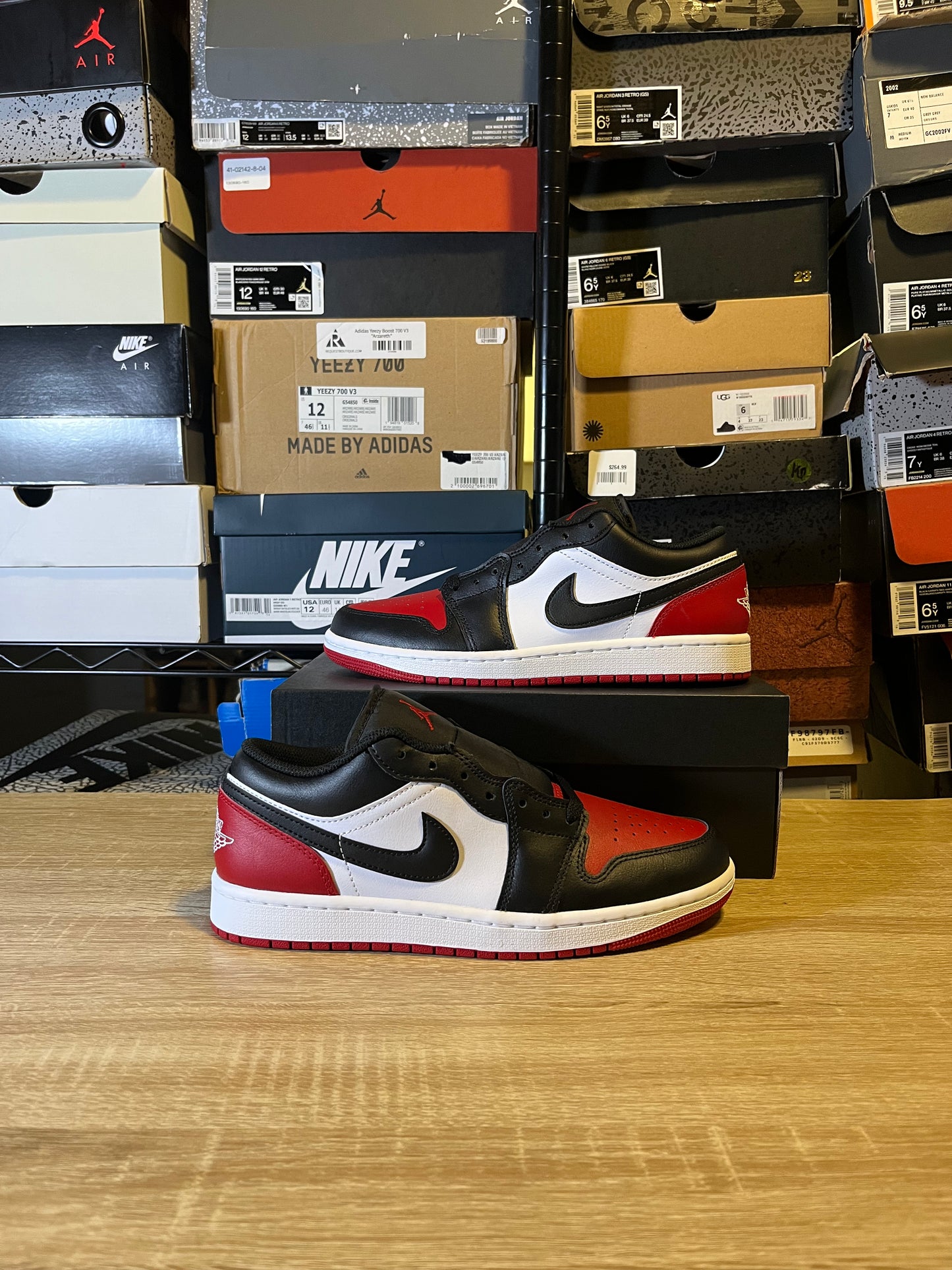 Size 8 - AJ 1 Low Bred Toe 2.0