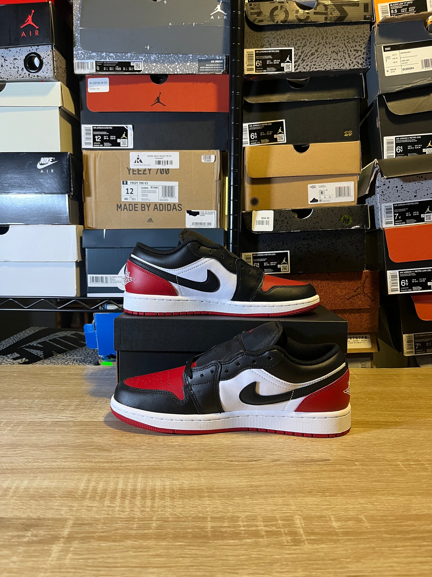Size 8 - AJ 1 Low Bred Toe 2.0
