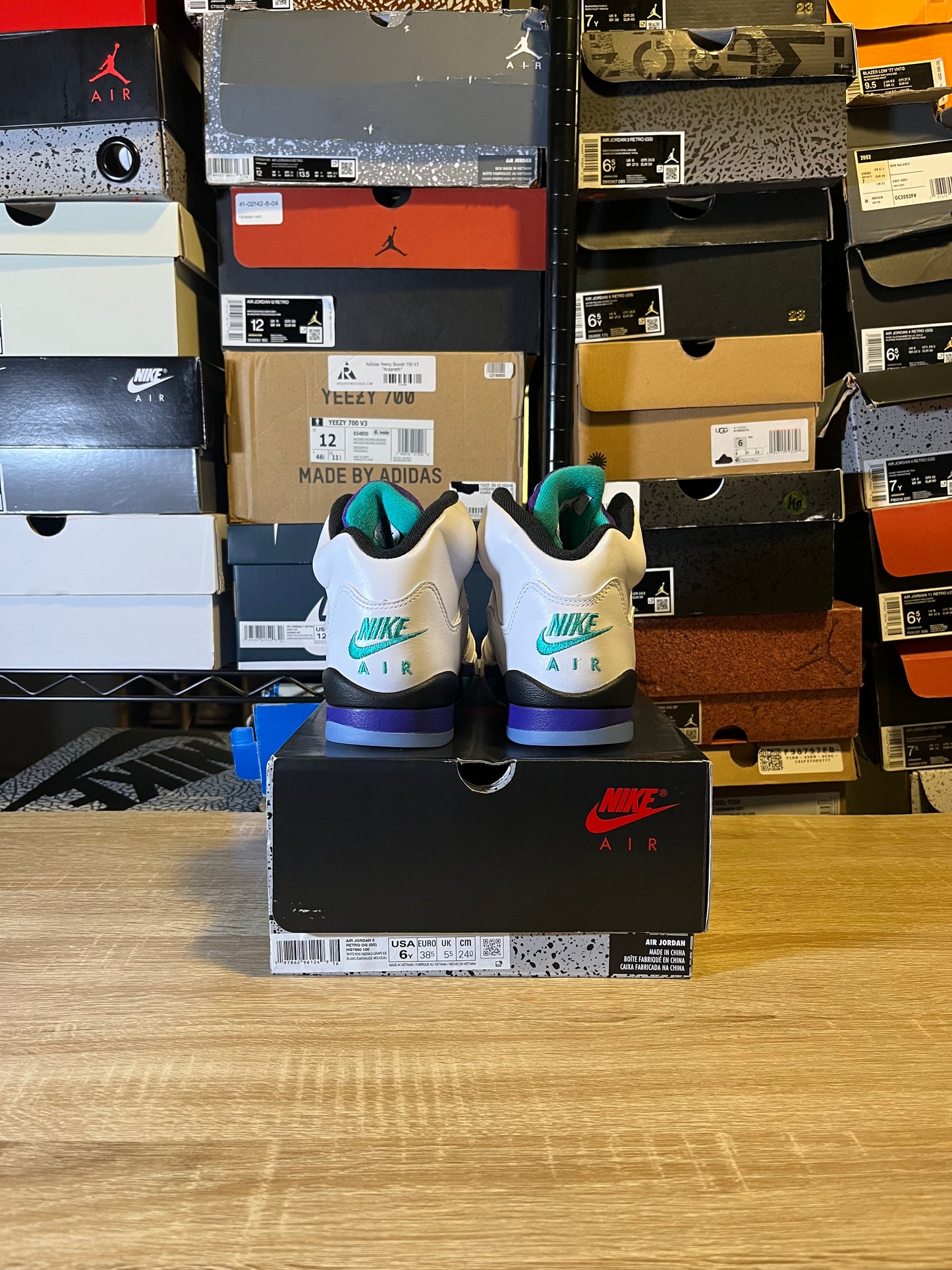 Size 6Y - AJ 5 Grape