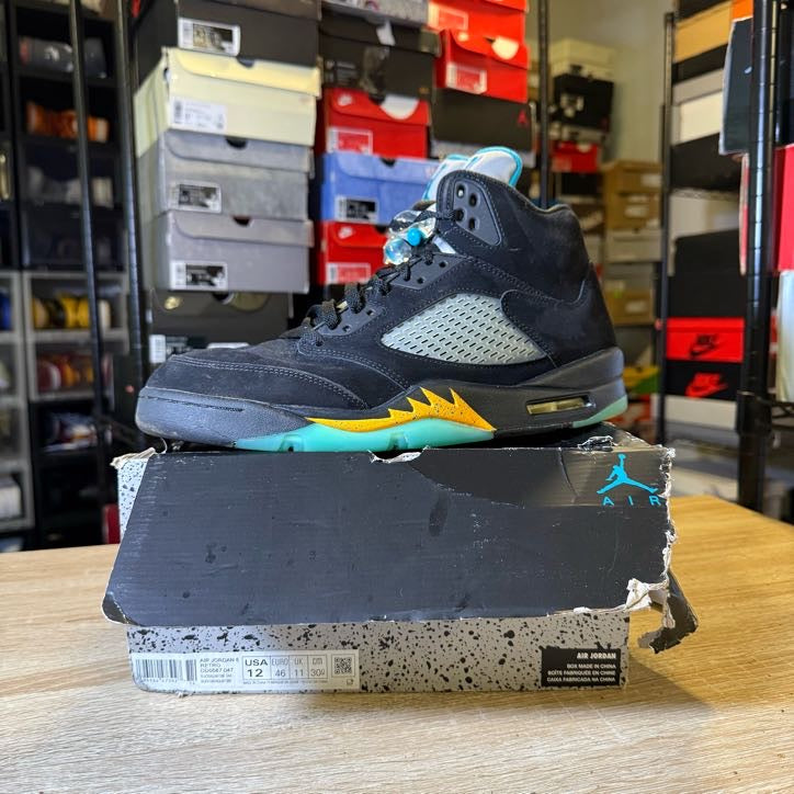 Size 12 - AJ 5 Aqua