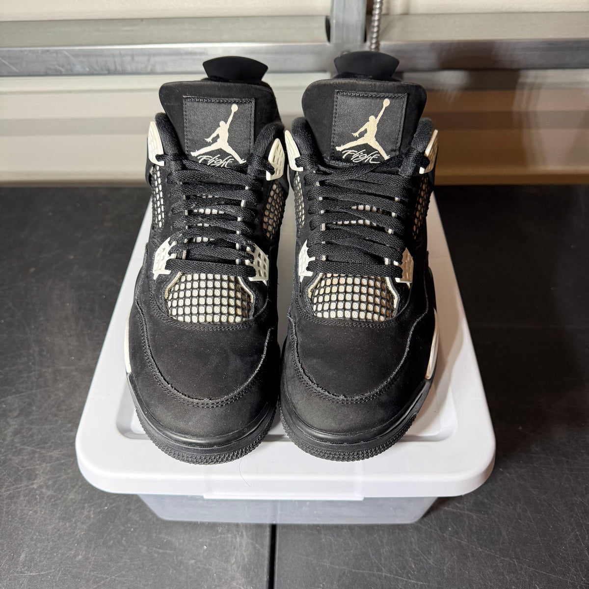 Size 11 - AJ 4 White Thunder