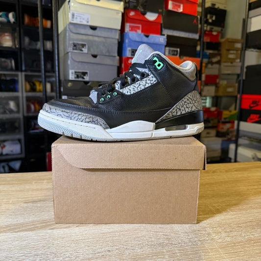 Size 9 - AJ 3 Green Glow