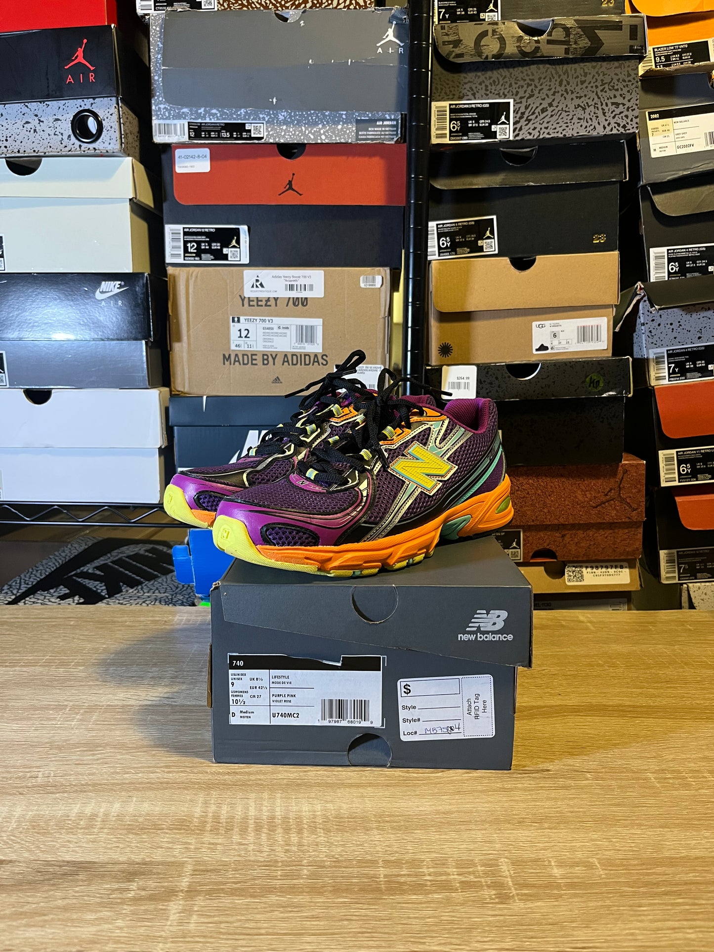 Size 9 - NB 740v2 Concord Grape Sun Glow