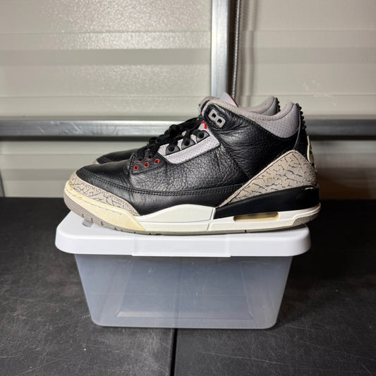 Size 9 - AJ 3 Black Cement