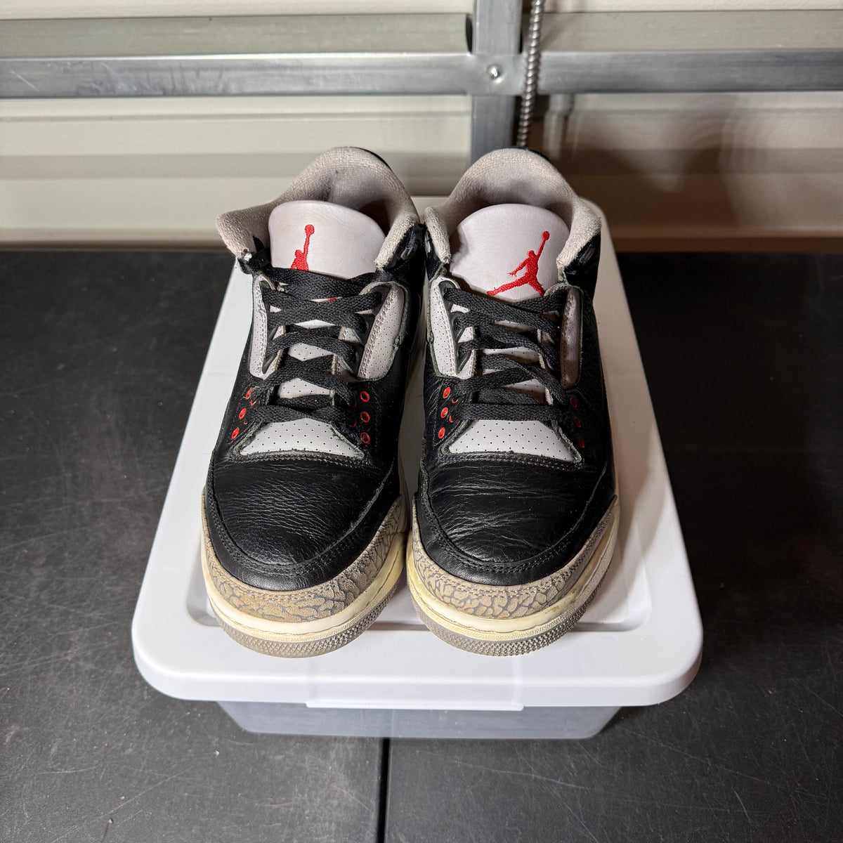 Size 9 - AJ 3 Black Cement