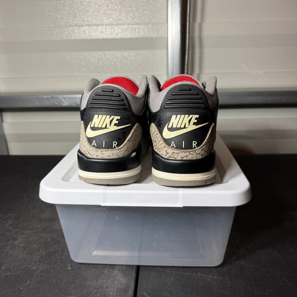 Size 9 - AJ 3 Black Cement