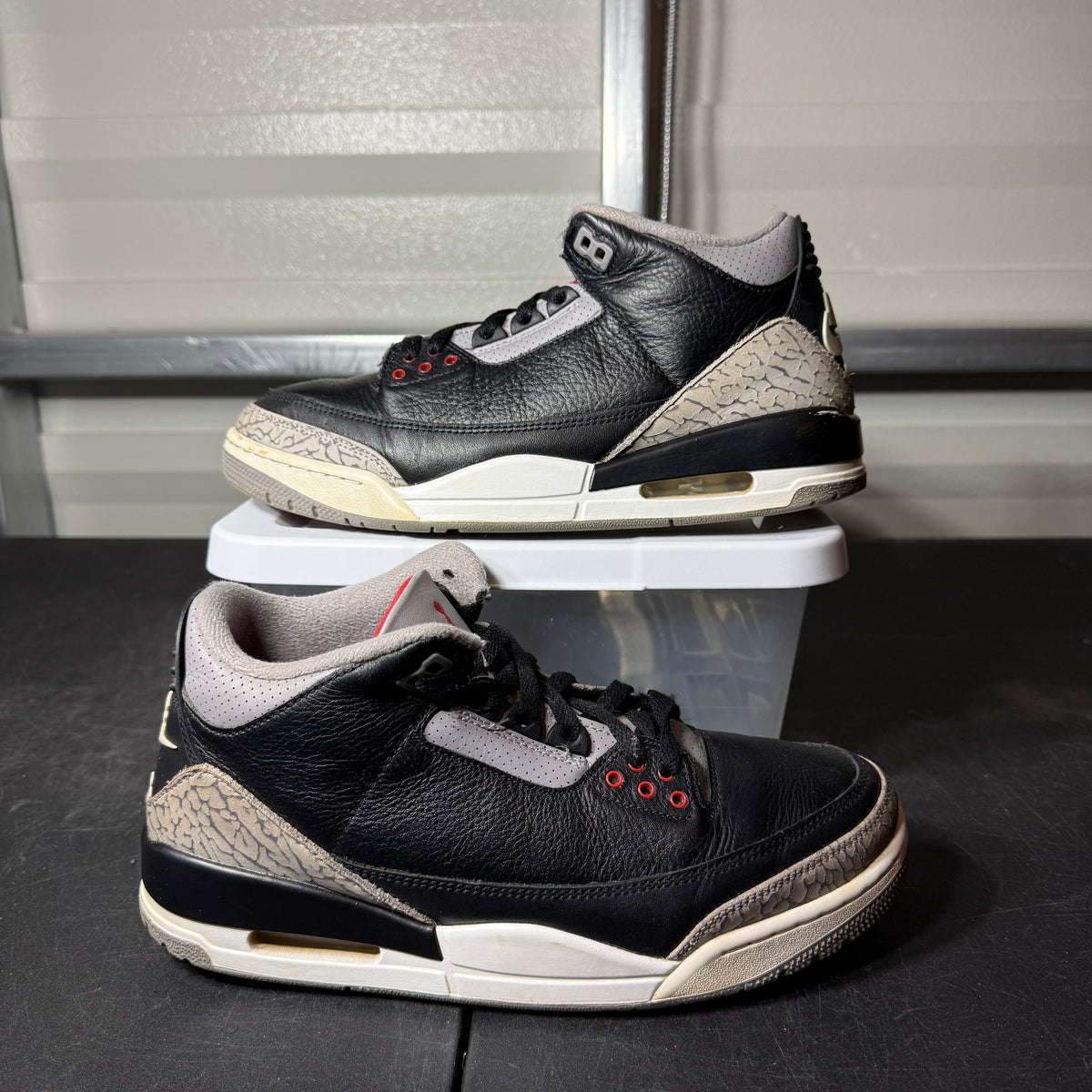 Size 9 - AJ 3 Black Cement