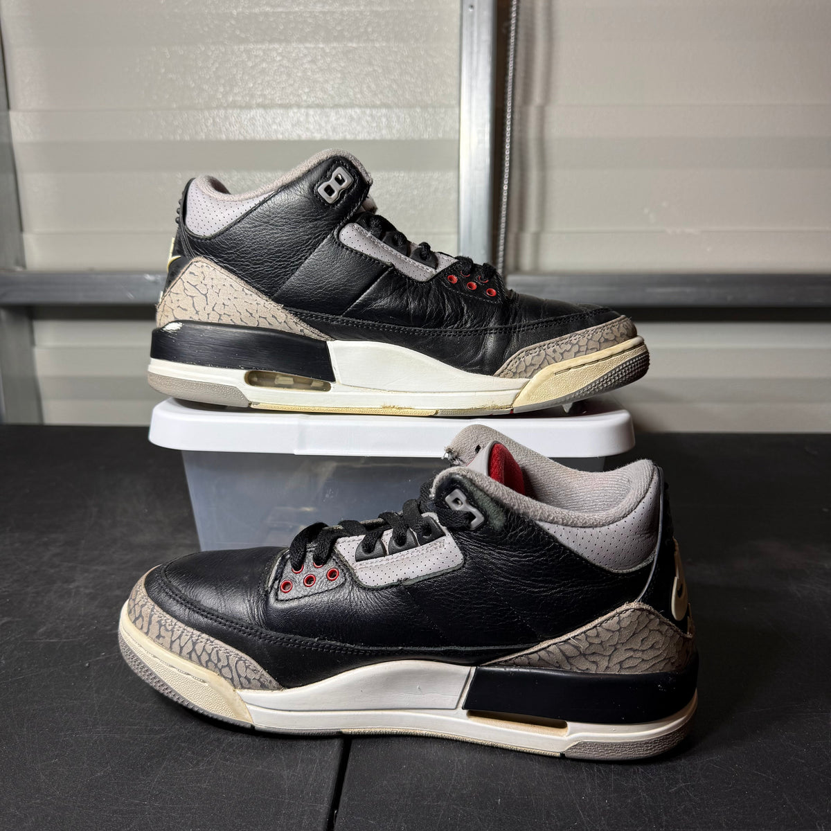 Size 9 - AJ 3 Black Cement