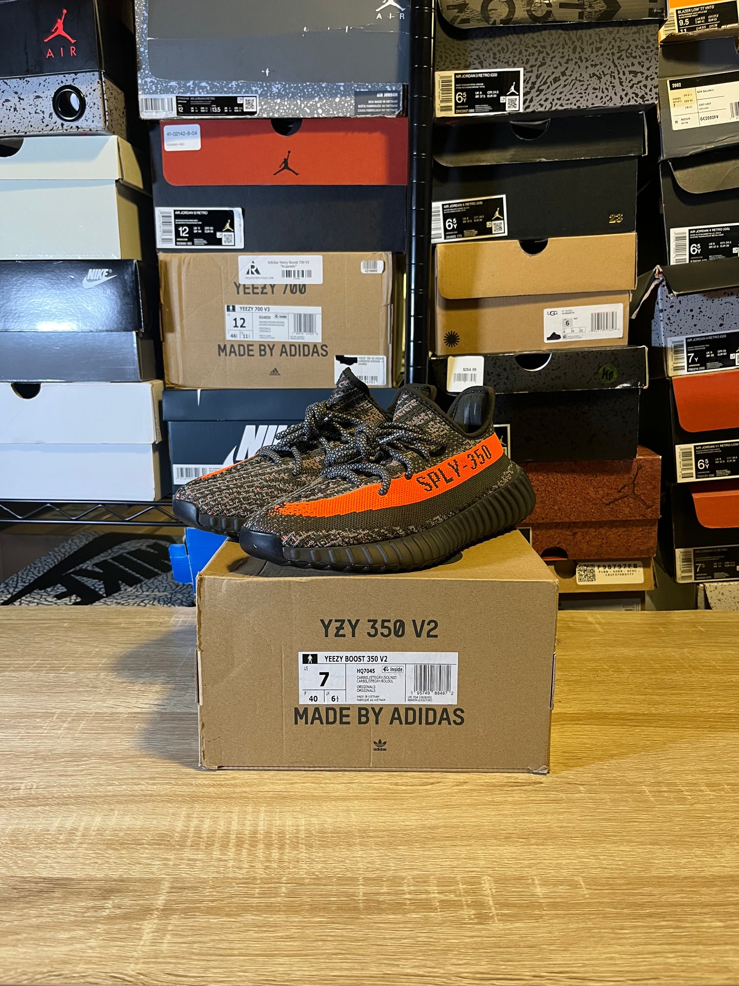 Size 7 - YZY 350 Carbon Beluga
