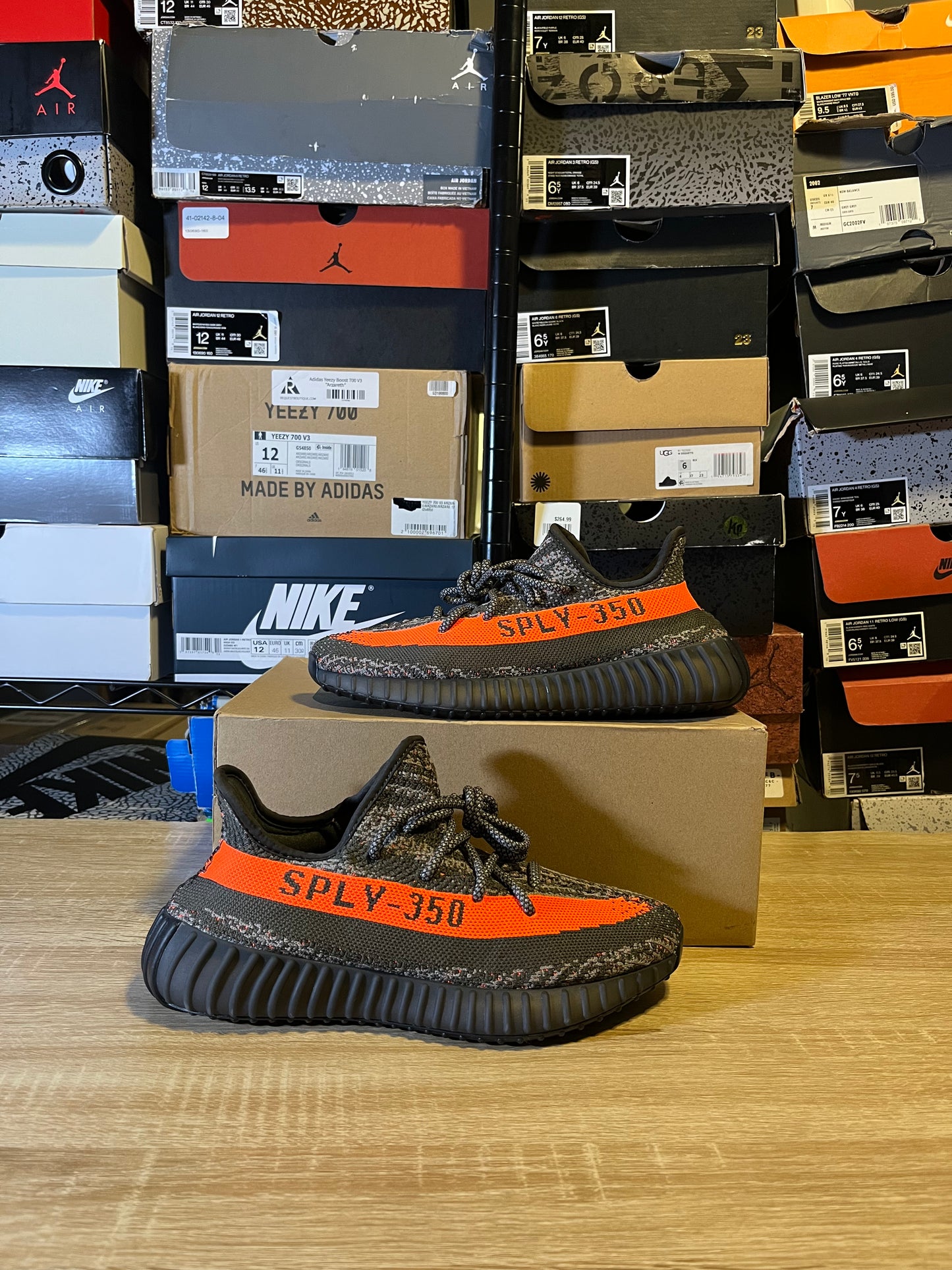 Size 7 - YZY 350 Carbon Beluga