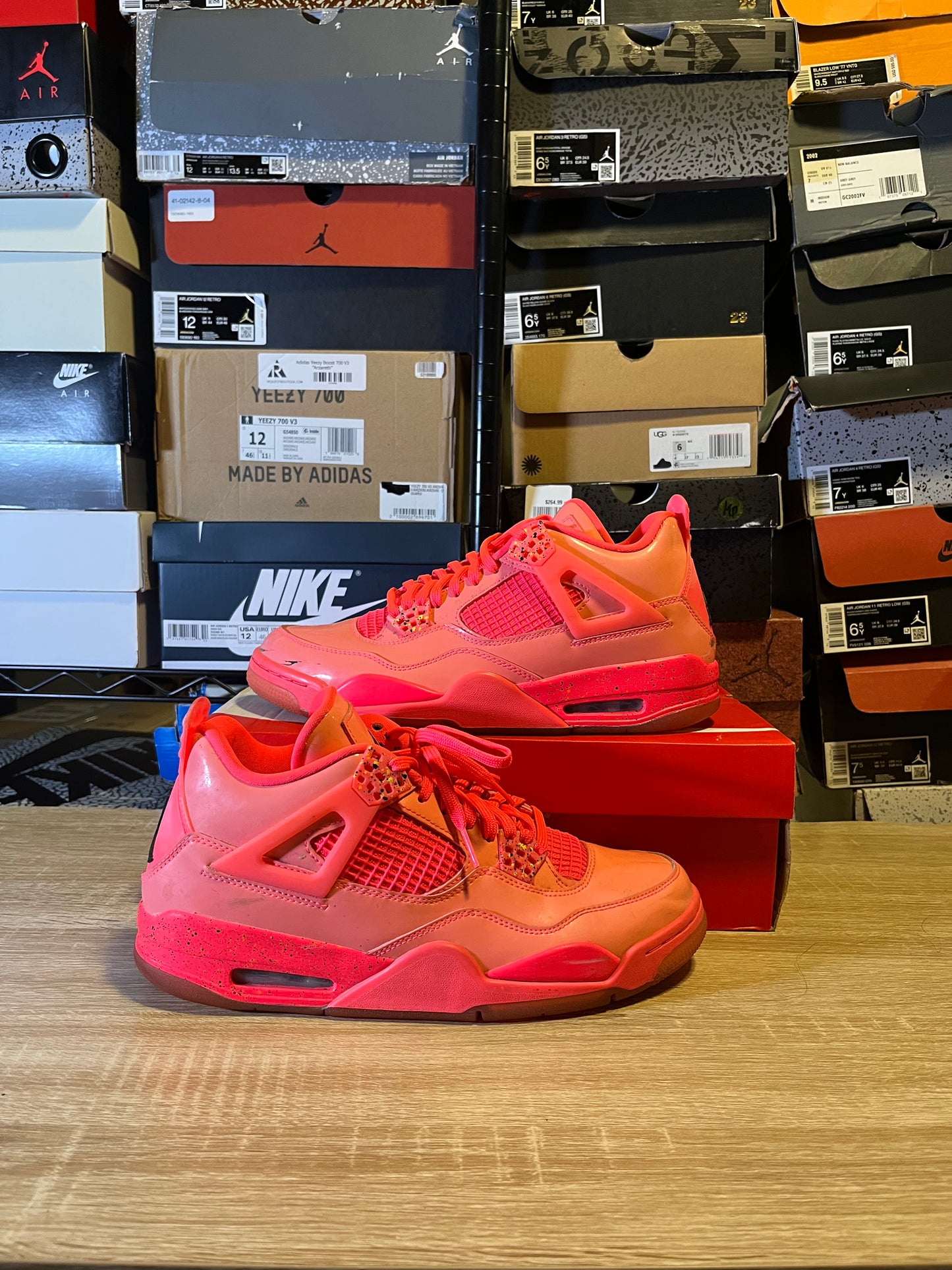 Size 9.5 M - Air Jordan 4 Retro NRG Hot Punch