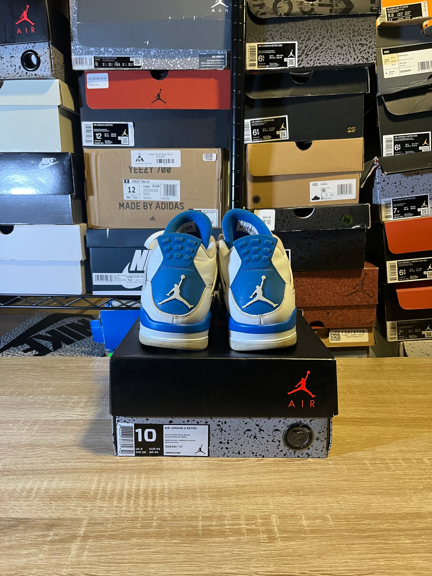 Size 10 - AJ 4 Retro Military Blue 2012