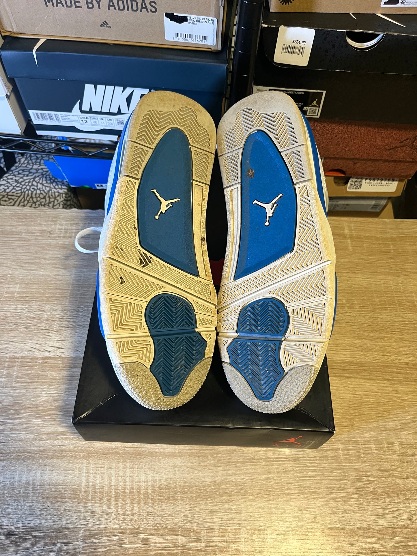 Size 10 - AJ 4 Retro Military Blue 2012