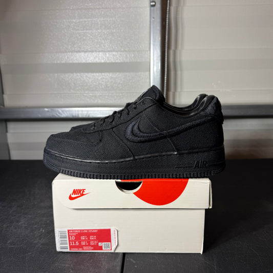 Size 10 - AF 1 Low Stussy Black