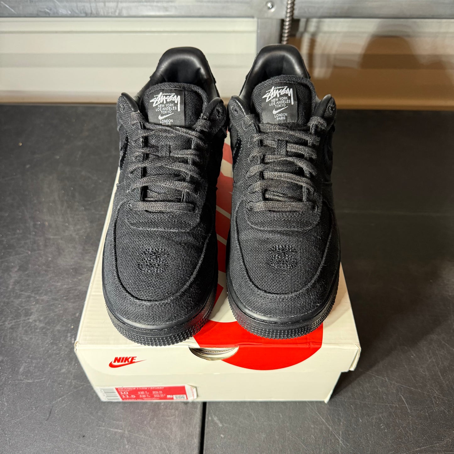 Size 10 - AF 1 Low Stussy Black