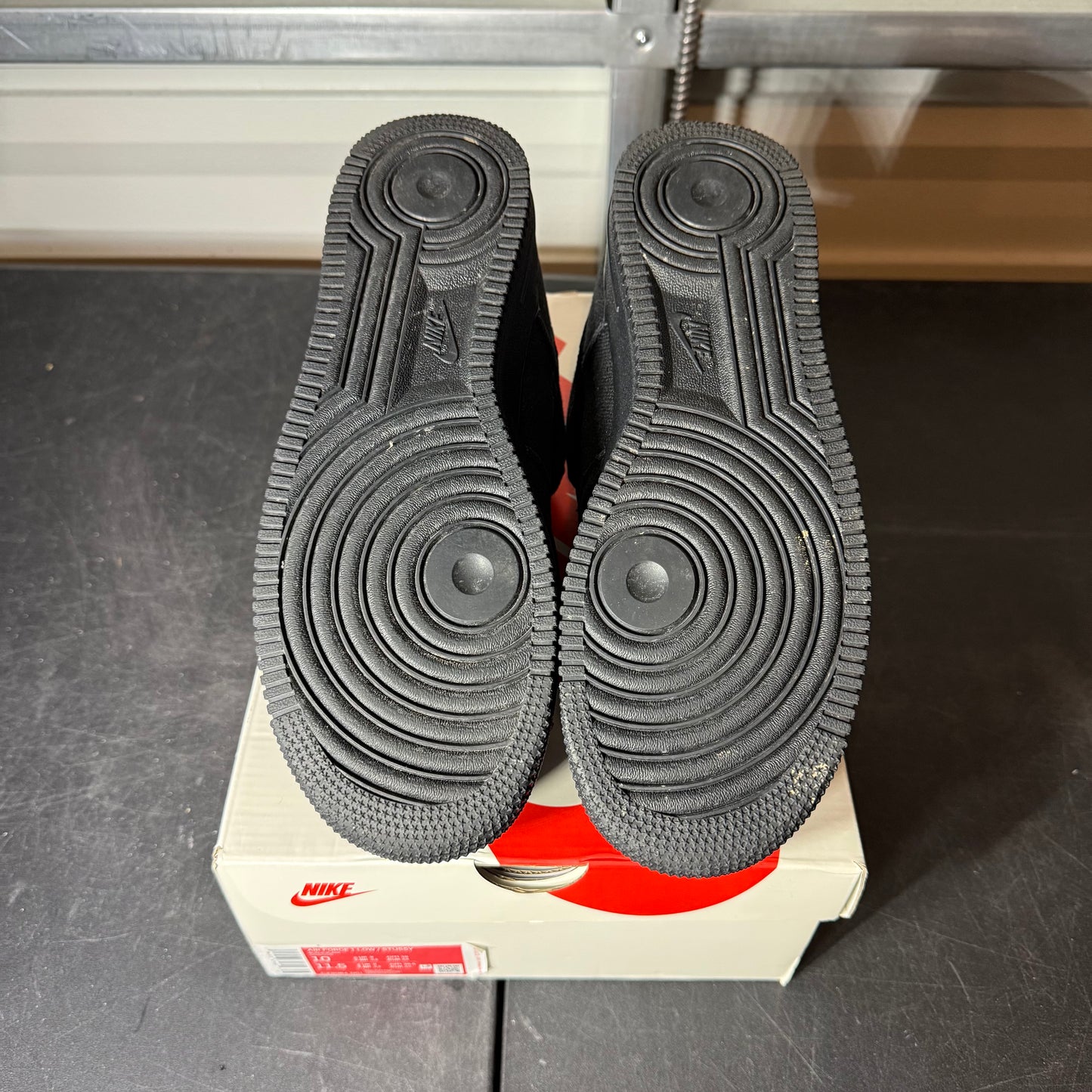 Size 10 - AF 1 Low Stussy Black