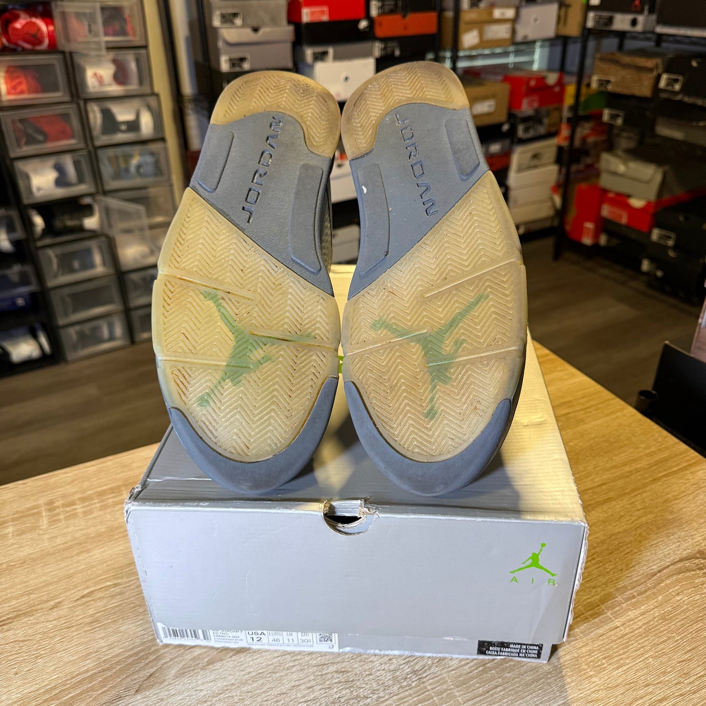 Size 12 - AJ 5 Green Bean