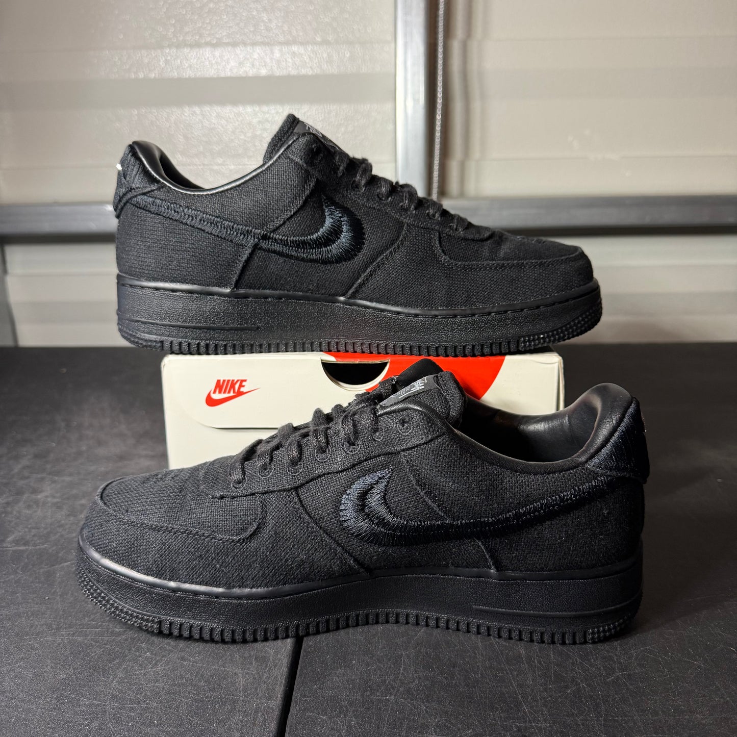 Size 10 - AF 1 Low Stussy Black