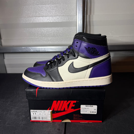 Size 11 - AJ 1 Court Purple OG