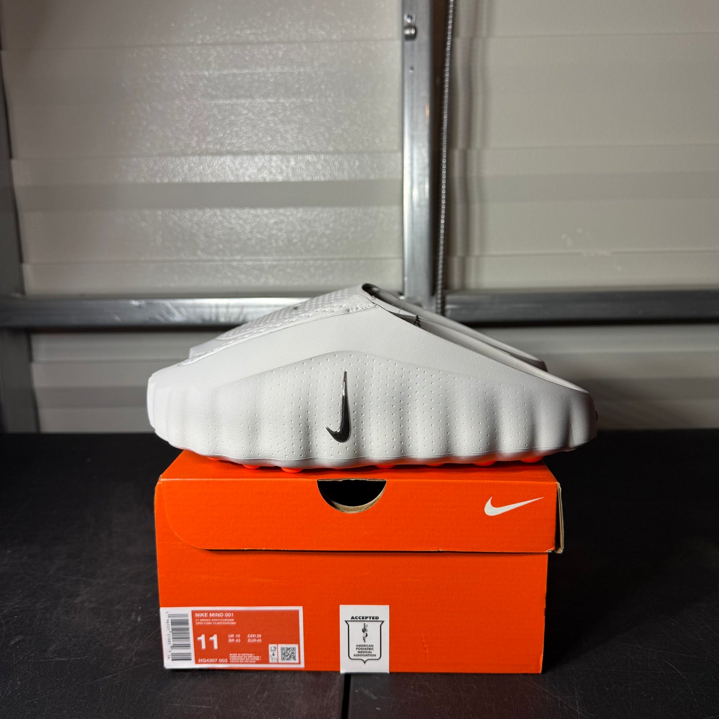 Size 11 - Nike Mind 001 Slide Light Smoke Grey