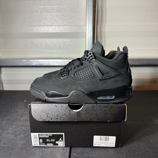 Size 8 - AJ 4 Black Cat
